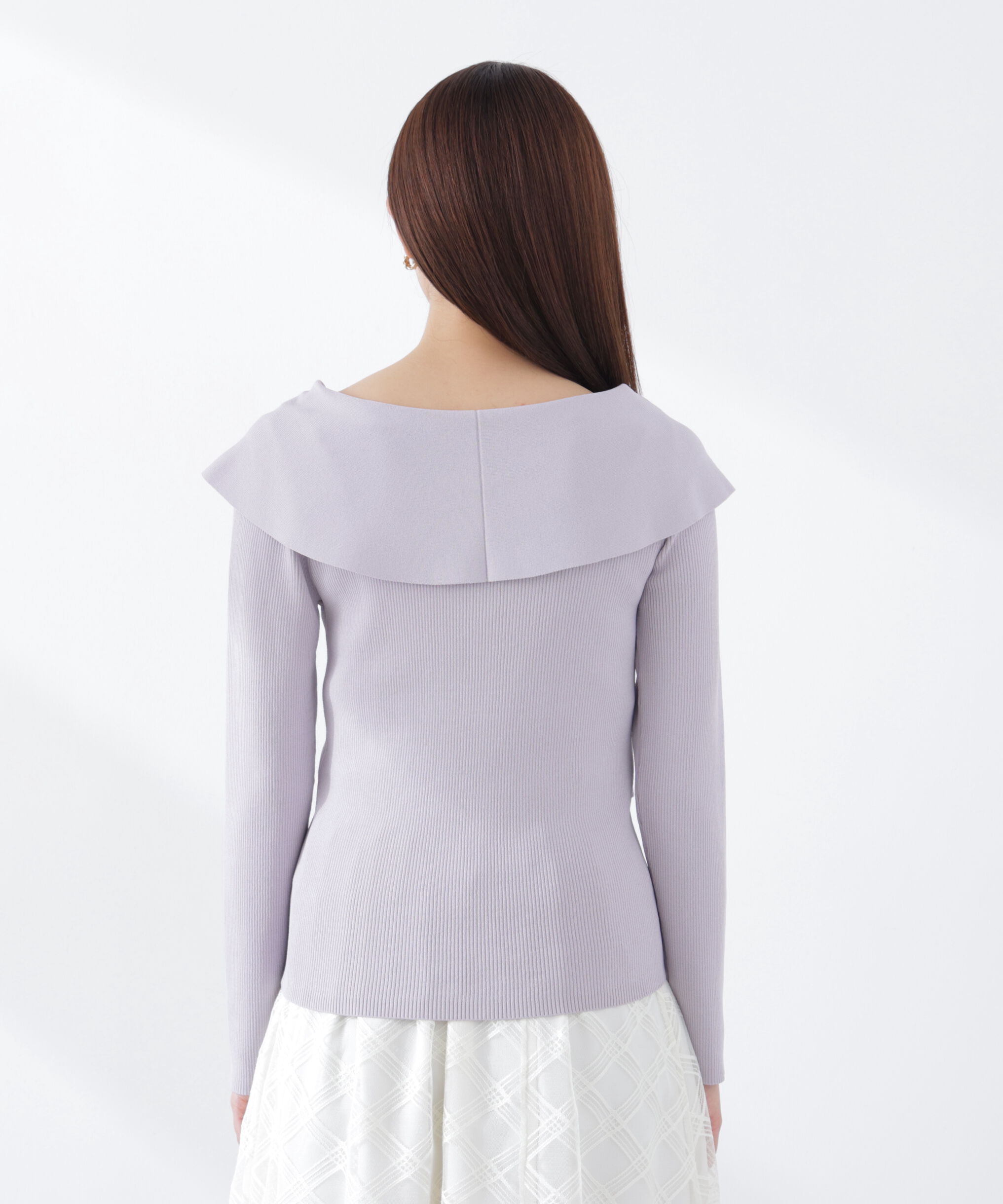 PROPORTION BODY DRESSING「＜ウォッシャブル/UV＞アシメケープニットトップス　26SS」|ニット・セーター|