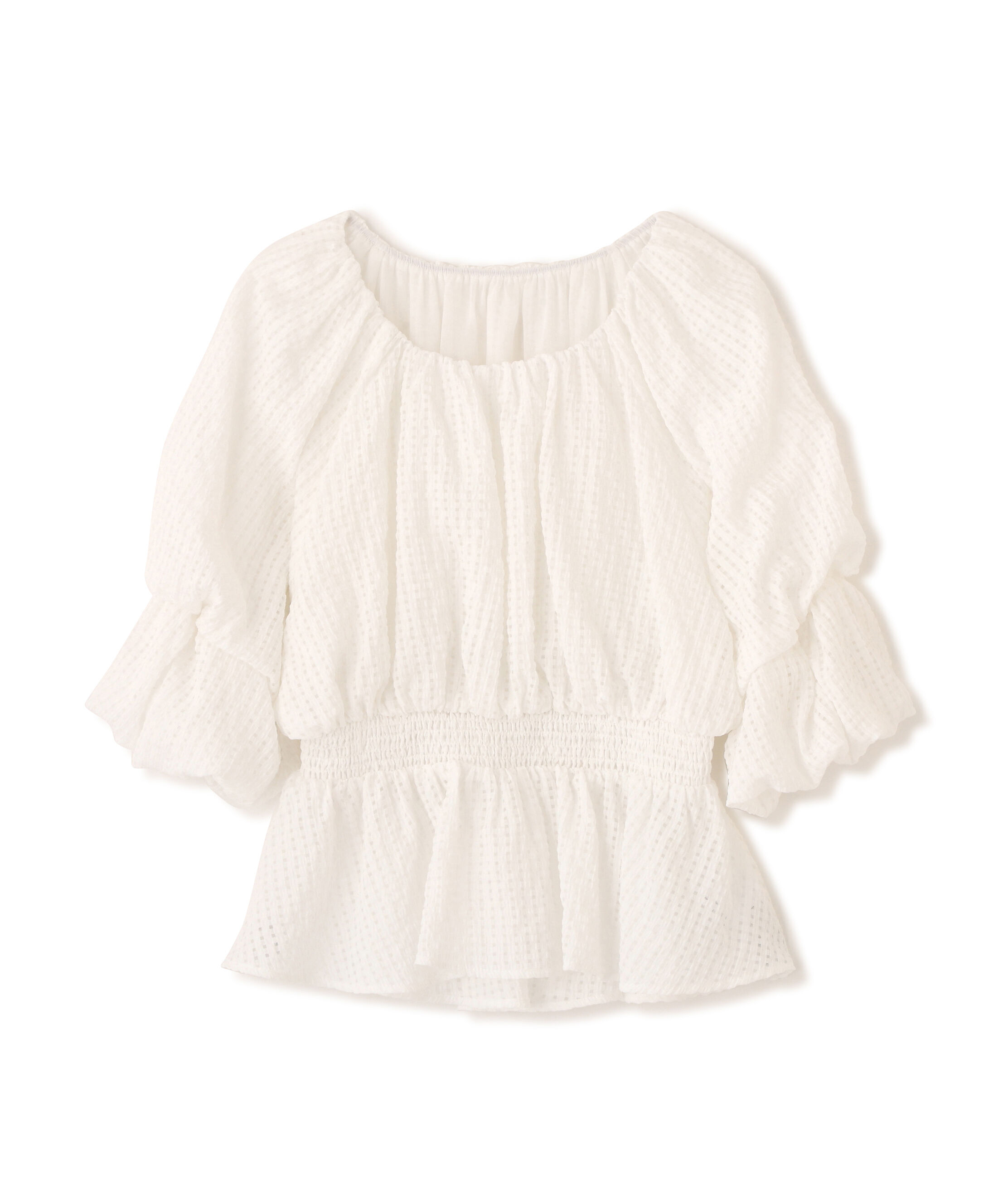 PROPORTION BODY DRESSING「＜中川紅葉さん着用＞〈a/mie〉2wayオフショルフィッシュテールブラウス」|シャツ・ブラウス|