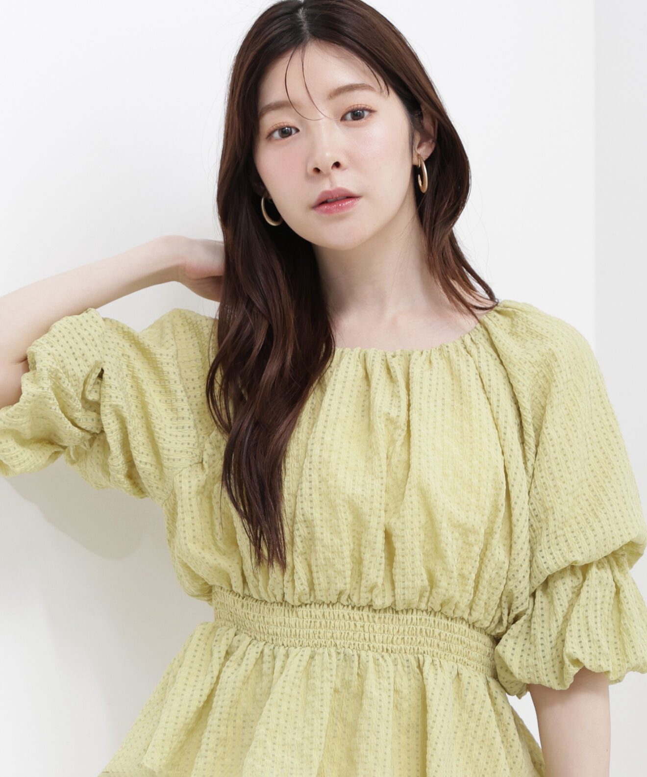 PROPORTION BODY DRESSING「＜中川紅葉さん着用＞〈a/mie〉2wayオフショルフィッシュテールブラウス」|シャツ・ブラウス|