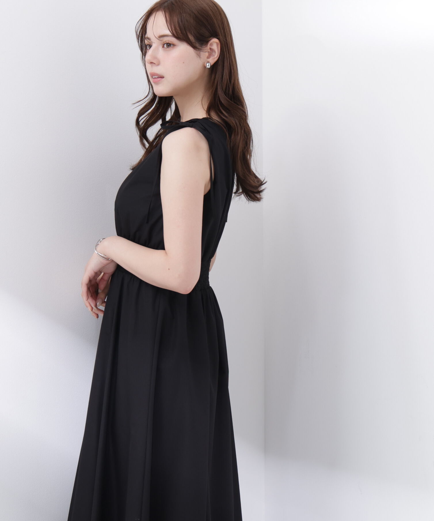 PROPORTION BODY DRESSING「＜中川紅葉さん着用＞ショルダーリボンギャザーワンピース」|ワンピース|