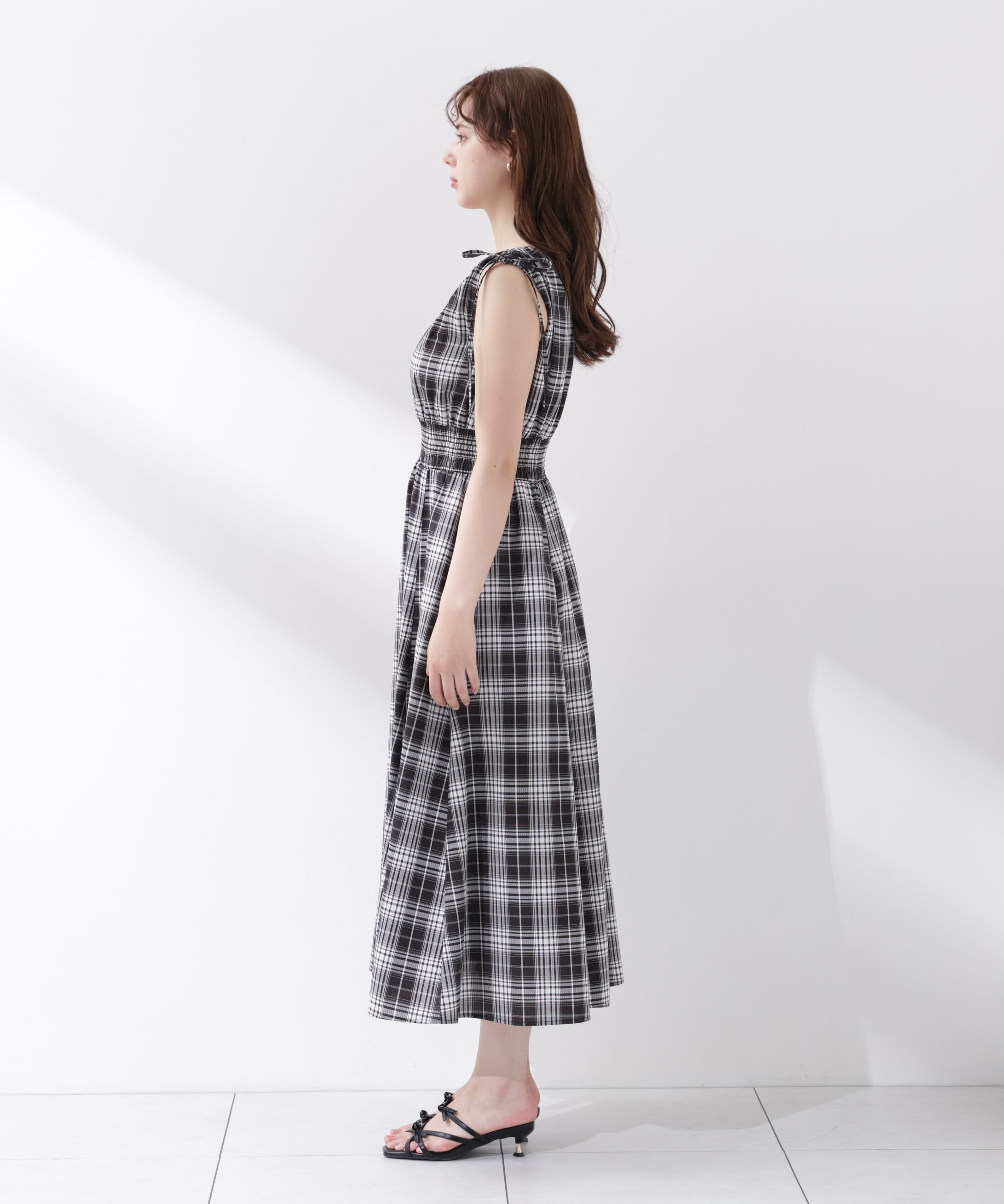 PROPORTION BODY DRESSING「＜中川紅葉さん着用＞ショルダーリボンギャザーワンピース」|ワンピース|