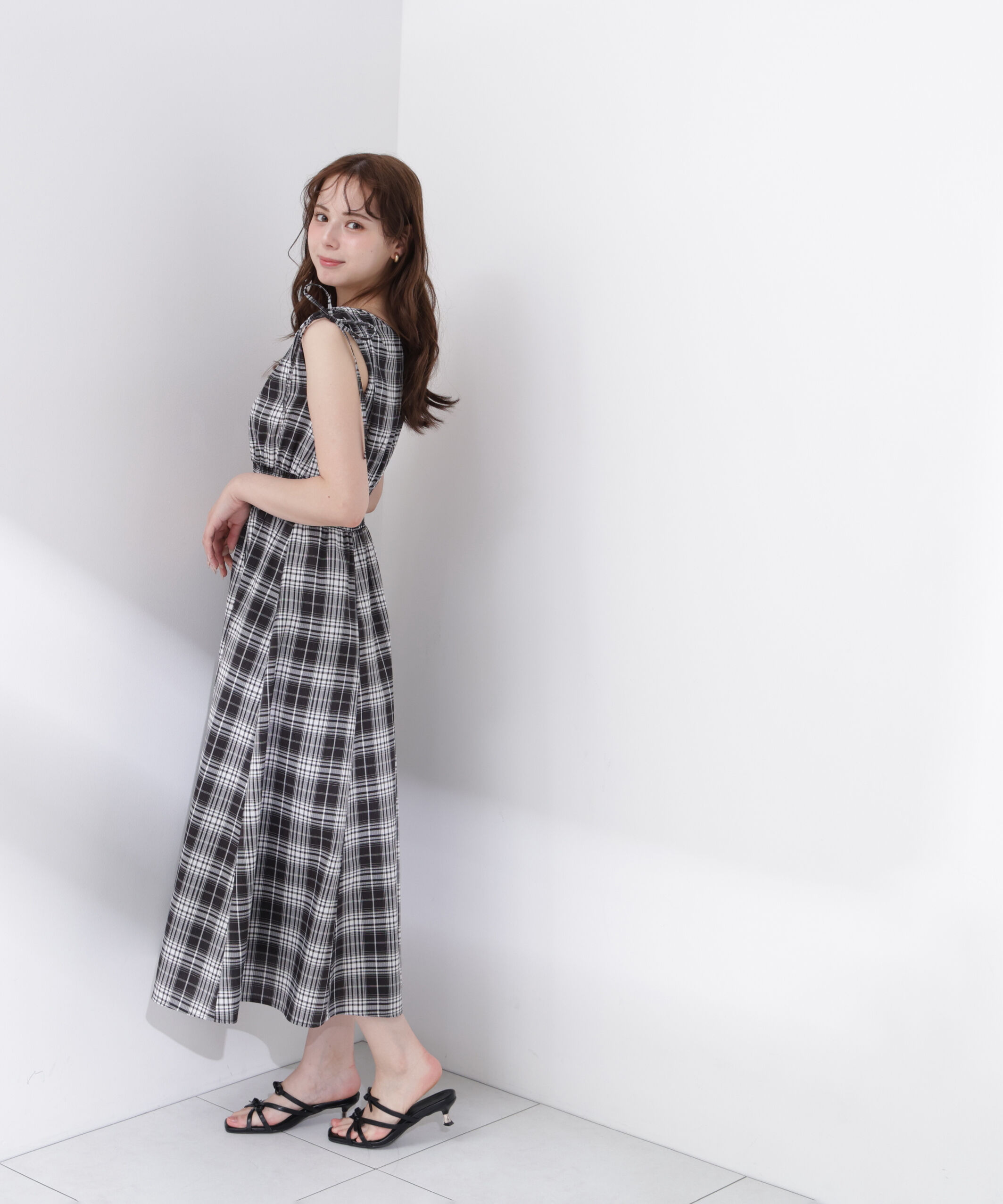 PROPORTION BODY DRESSING「＜中川紅葉さん着用＞ショルダーリボンギャザーワンピース」|ワンピース|