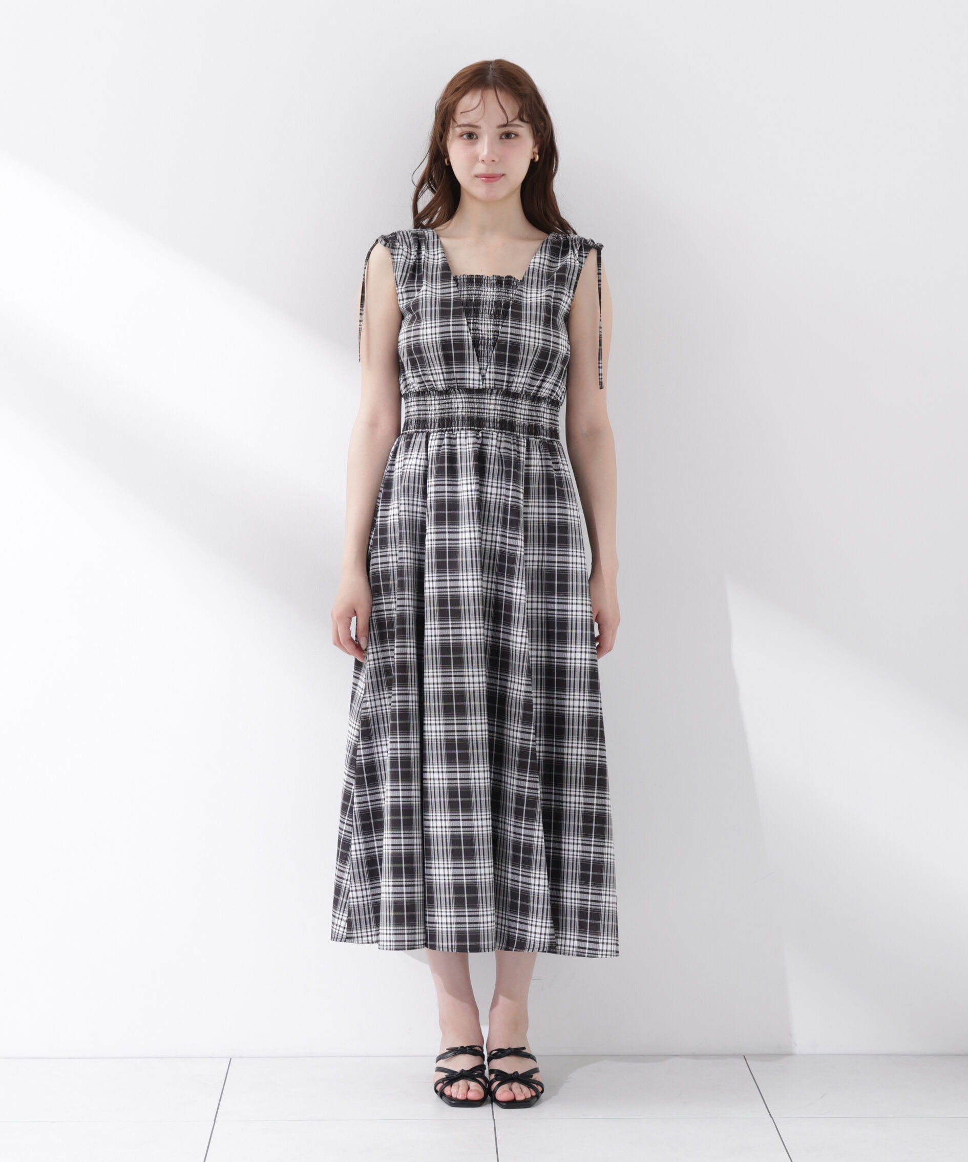 PROPORTION BODY DRESSING「＜中川紅葉さん着用＞ショルダーリボンギャザーワンピース」|ワンピース|