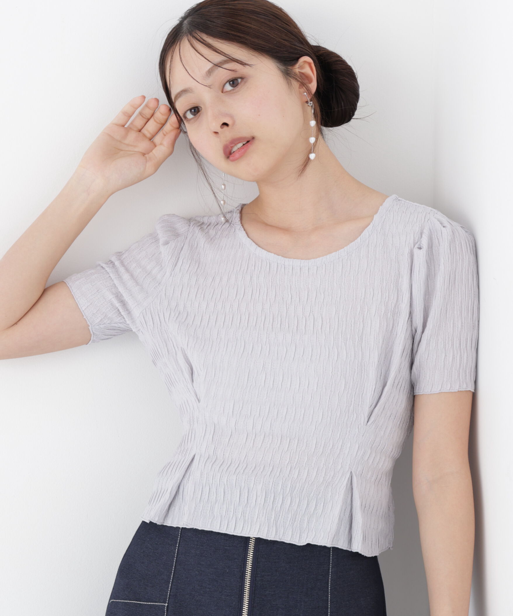 PROPORTION BODY DRESSING「ウエストタックカットトップス」|Tシャツ・カットソー|