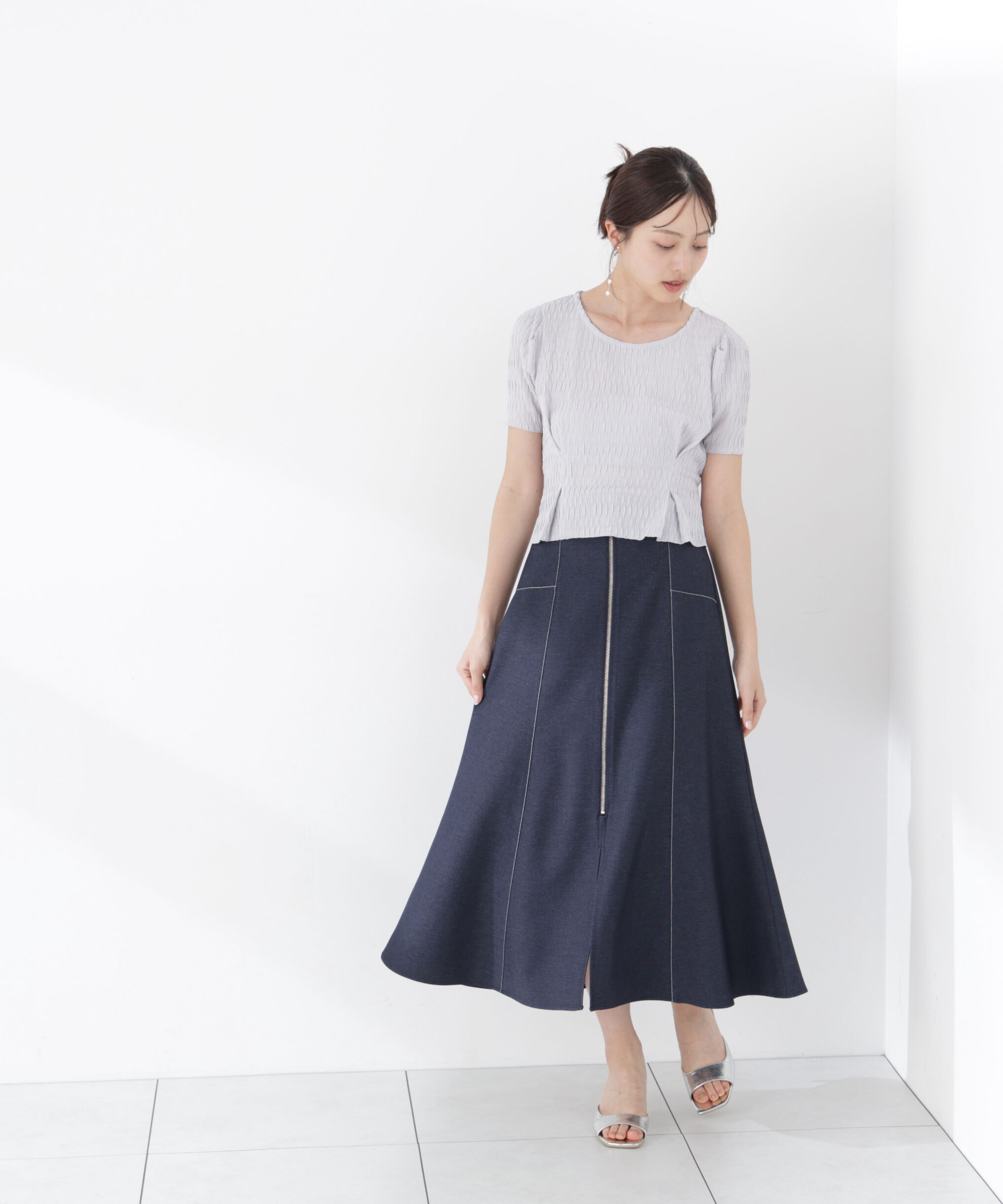 PROPORTION BODY DRESSING「ウエストタックカットトップス」|Tシャツ・カットソー|