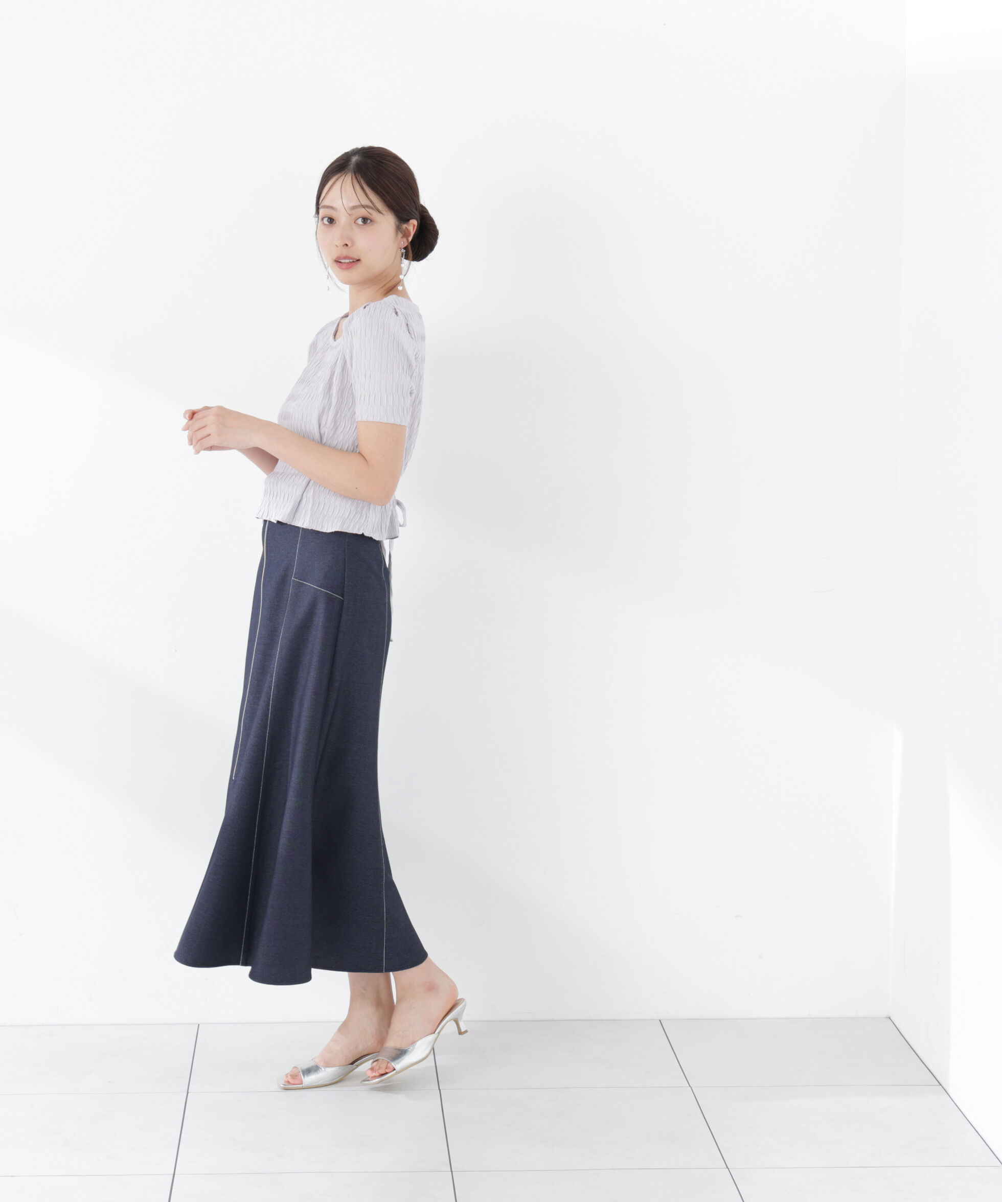 PROPORTION BODY DRESSING「ウエストタックカットトップス」|Tシャツ・カットソー|