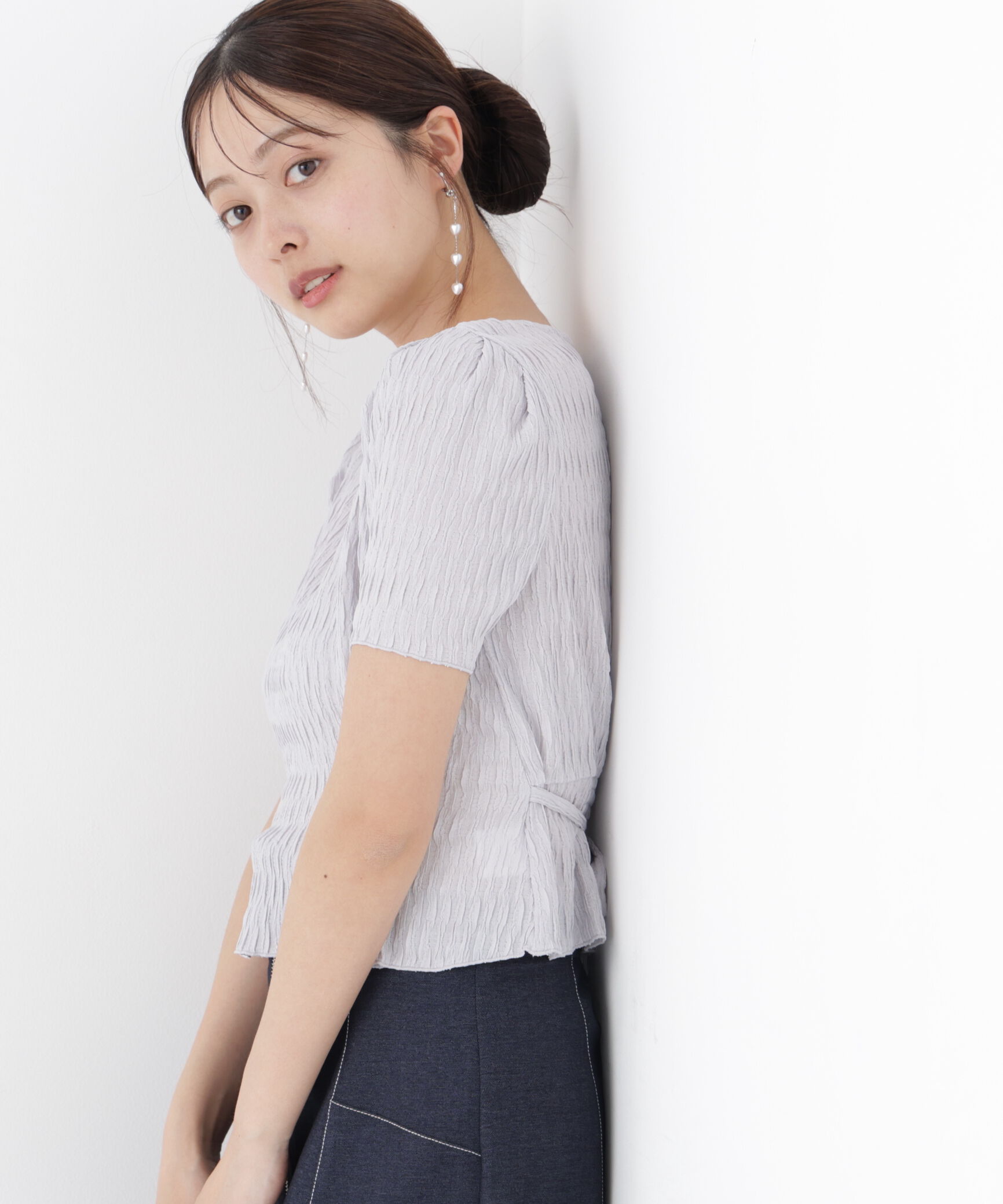 PROPORTION BODY DRESSING「ウエストタックカットトップス」|Tシャツ・カットソー|