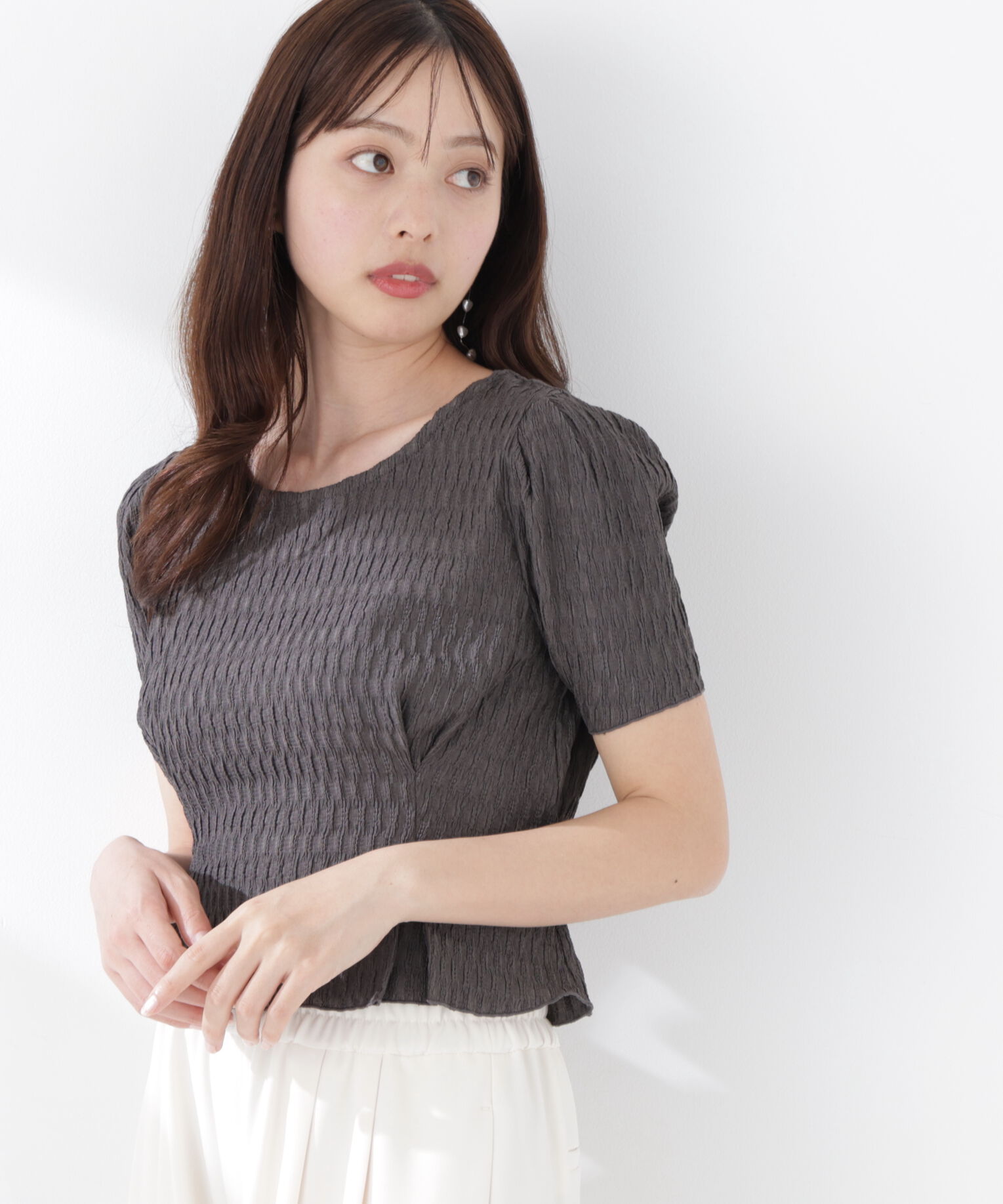 PROPORTION BODY DRESSING「ウエストタックカットトップス」|Tシャツ・カットソー|