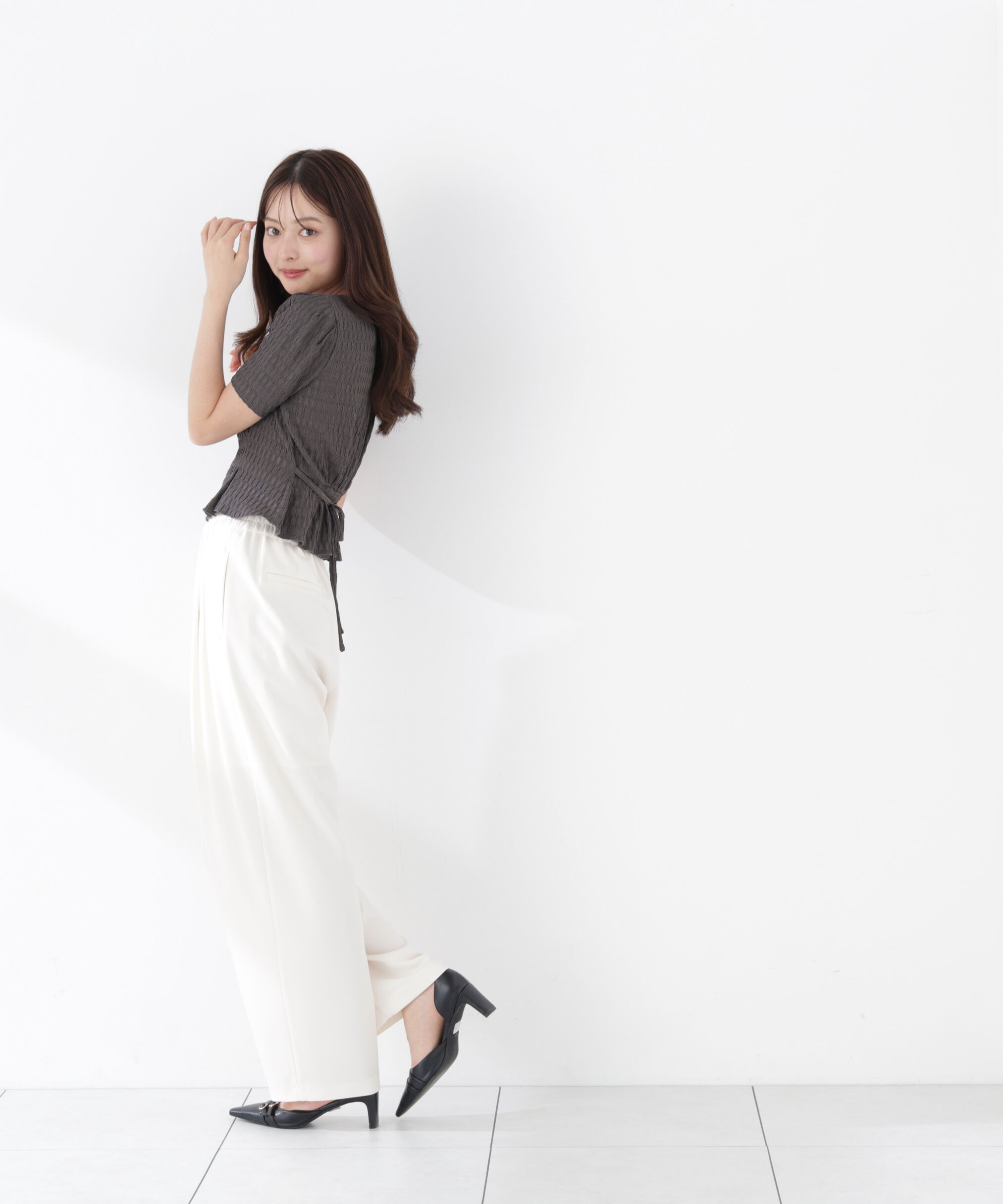 PROPORTION BODY DRESSING「ウエストタックカットトップス」|Tシャツ・カットソー|