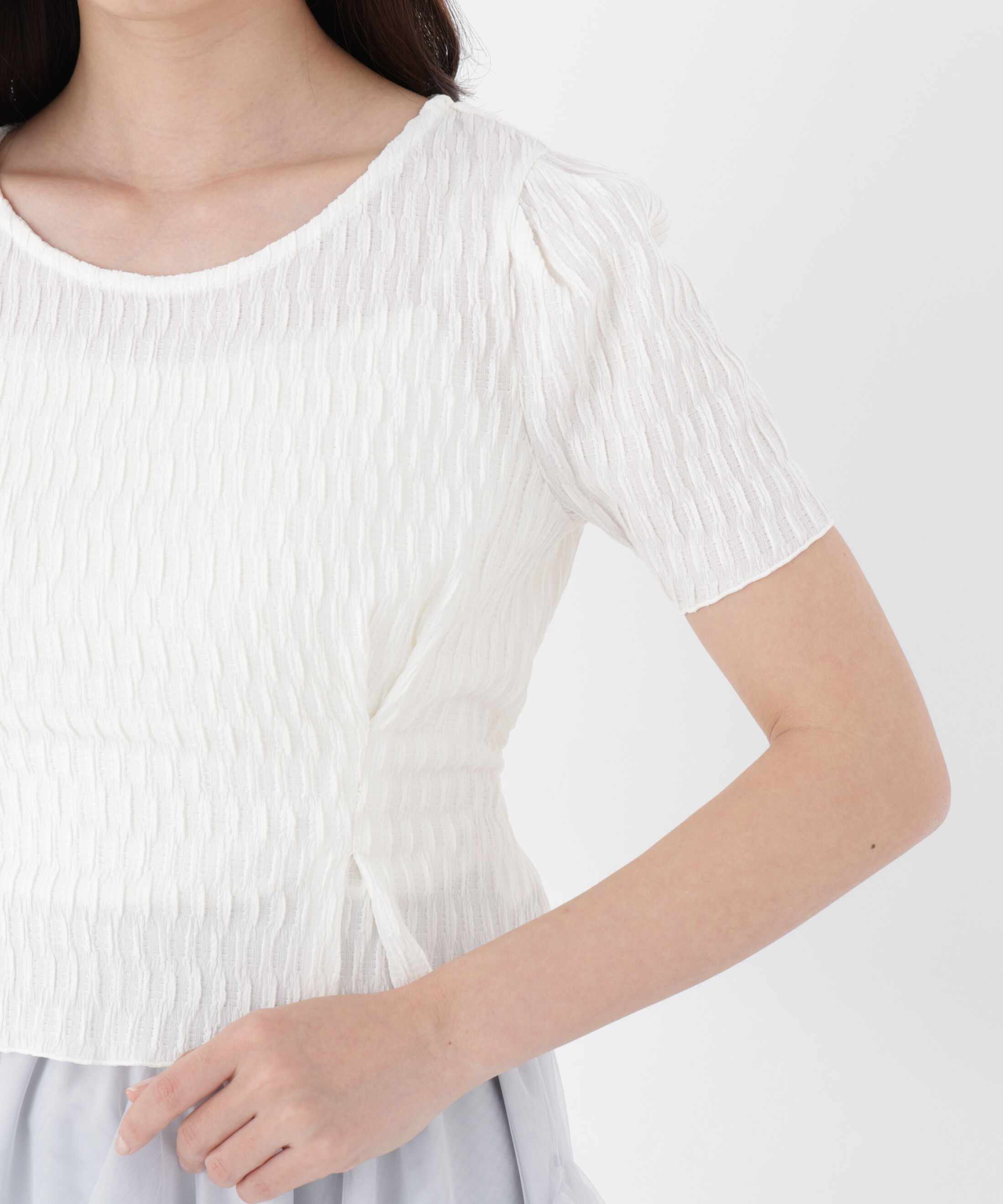 PROPORTION BODY DRESSING「ウエストタックカットトップス」|Tシャツ・カットソー|