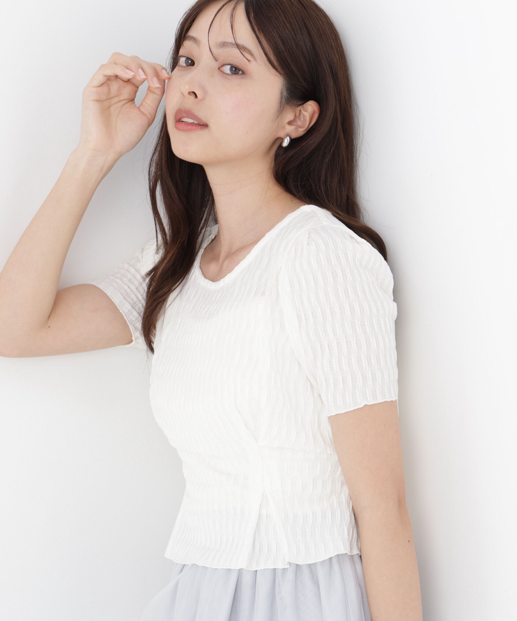 PROPORTION BODY DRESSING「ウエストタックカットトップス」|Tシャツ・カットソー|