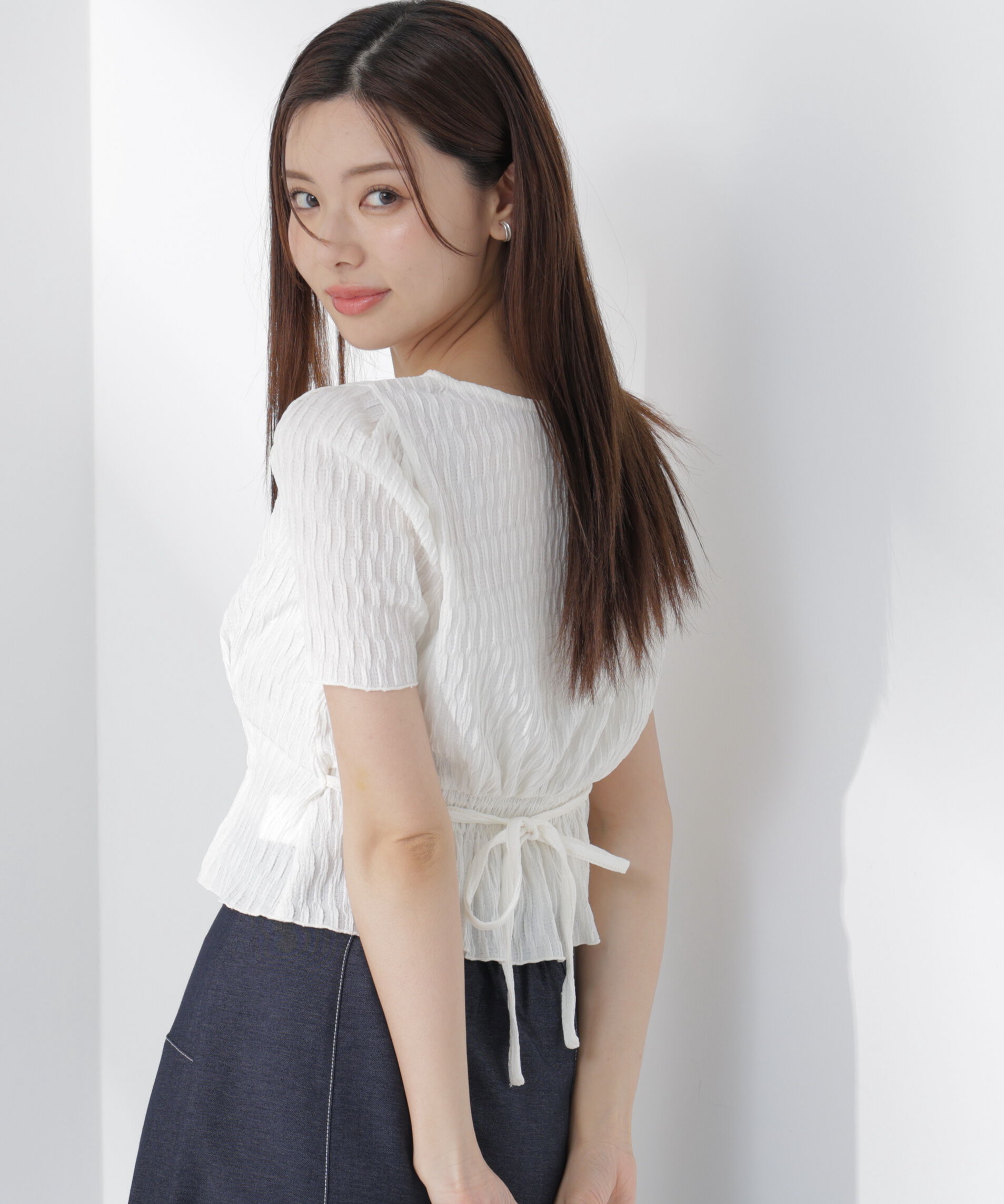 PROPORTION BODY DRESSING「ウエストタックカットトップス」|Tシャツ・カットソー|