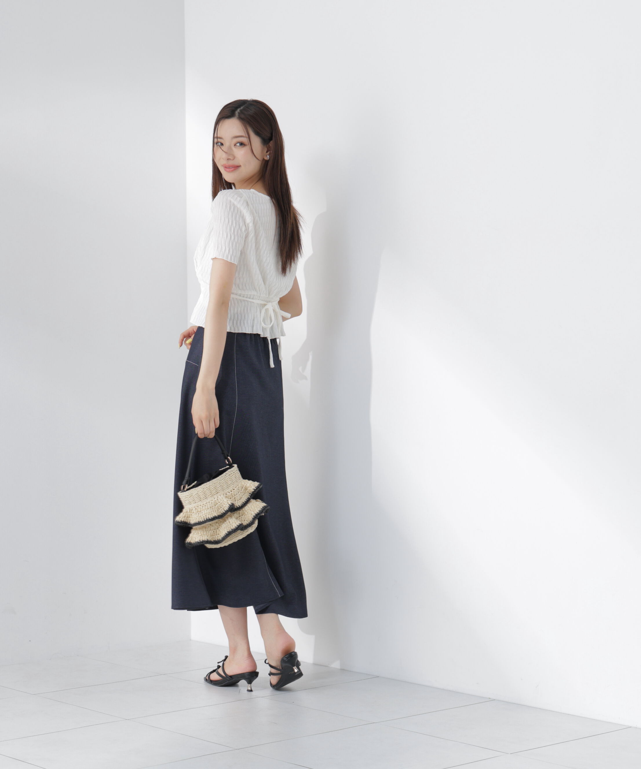 PROPORTION BODY DRESSING「ウエストタックカットトップス」|Tシャツ・カットソー|