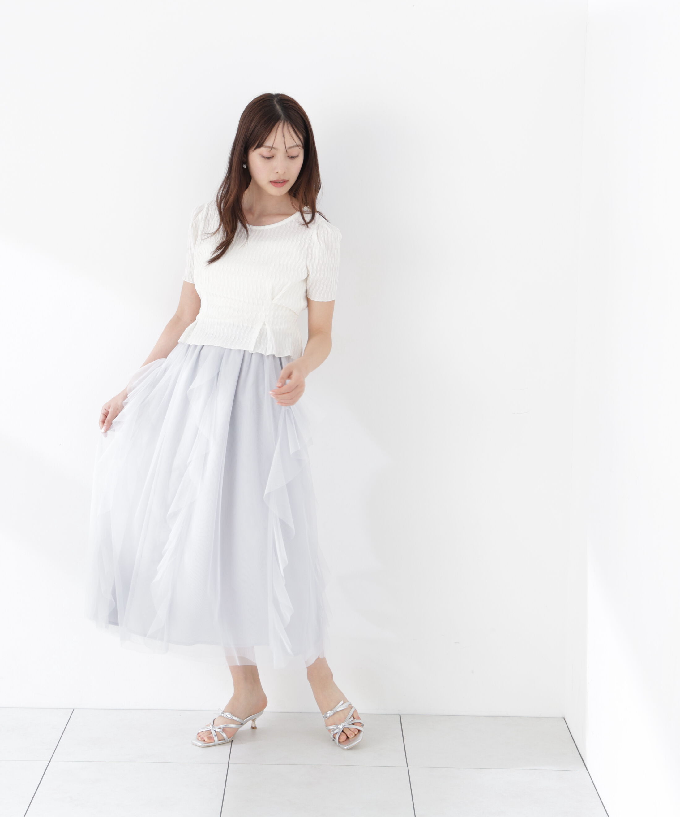 PROPORTION BODY DRESSING「ウエストタックカットトップス」|Tシャツ・カットソー|
