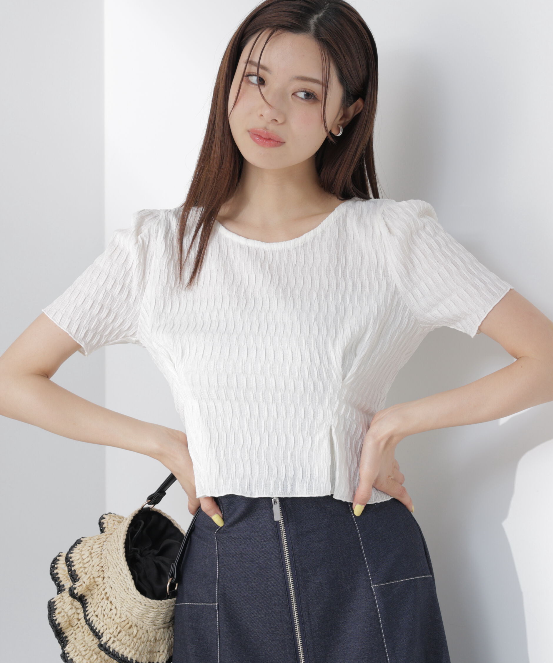 PROPORTION BODY DRESSING「ウエストタックカットトップス」|Tシャツ・カットソー|