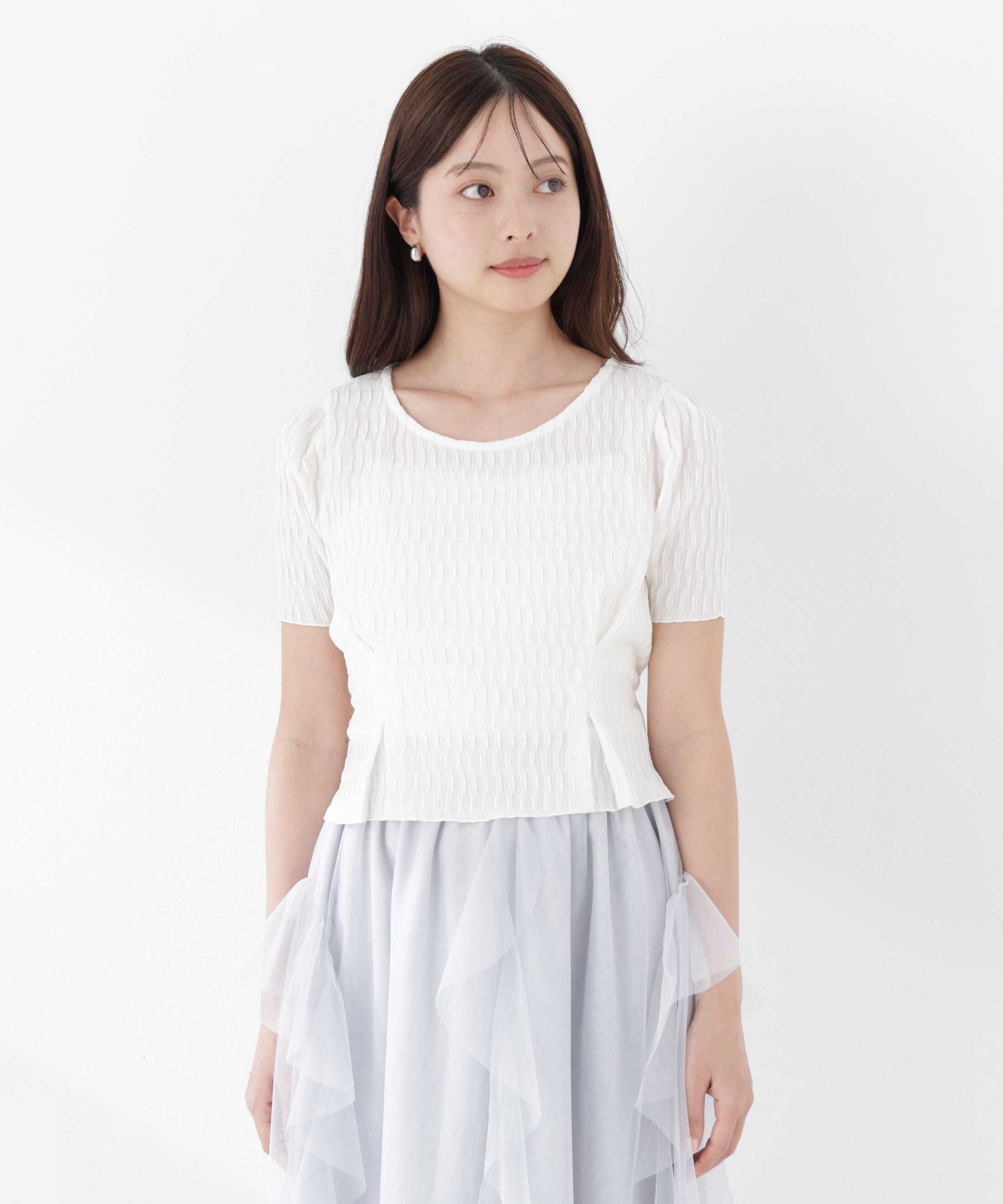 PROPORTION BODY DRESSING「ウエストタックカットトップス」|Tシャツ・カットソー|