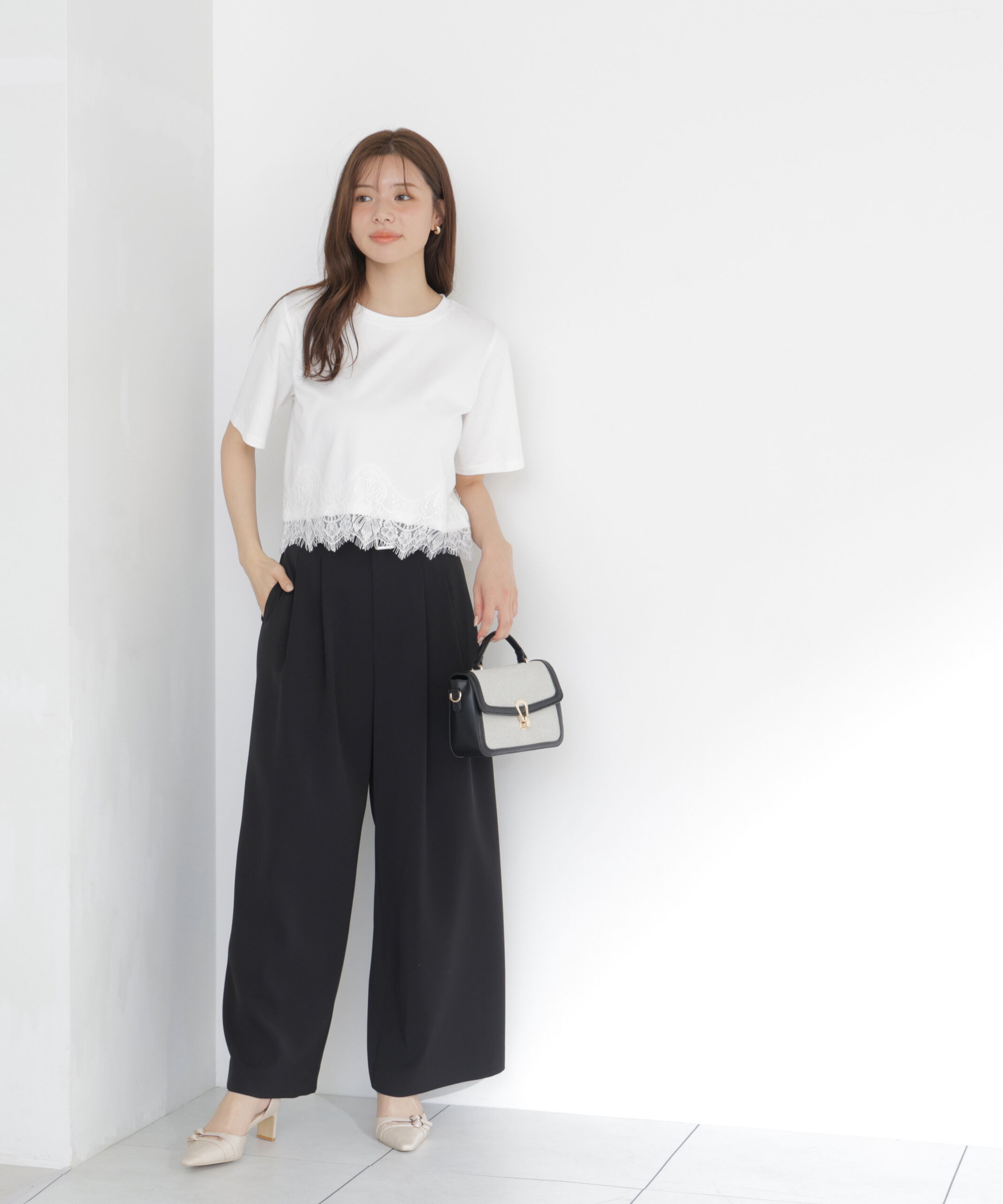 PROPORTION BODY DRESSING「＜a/mie＞ベルト付き2タックワイドパンツ」|その他|