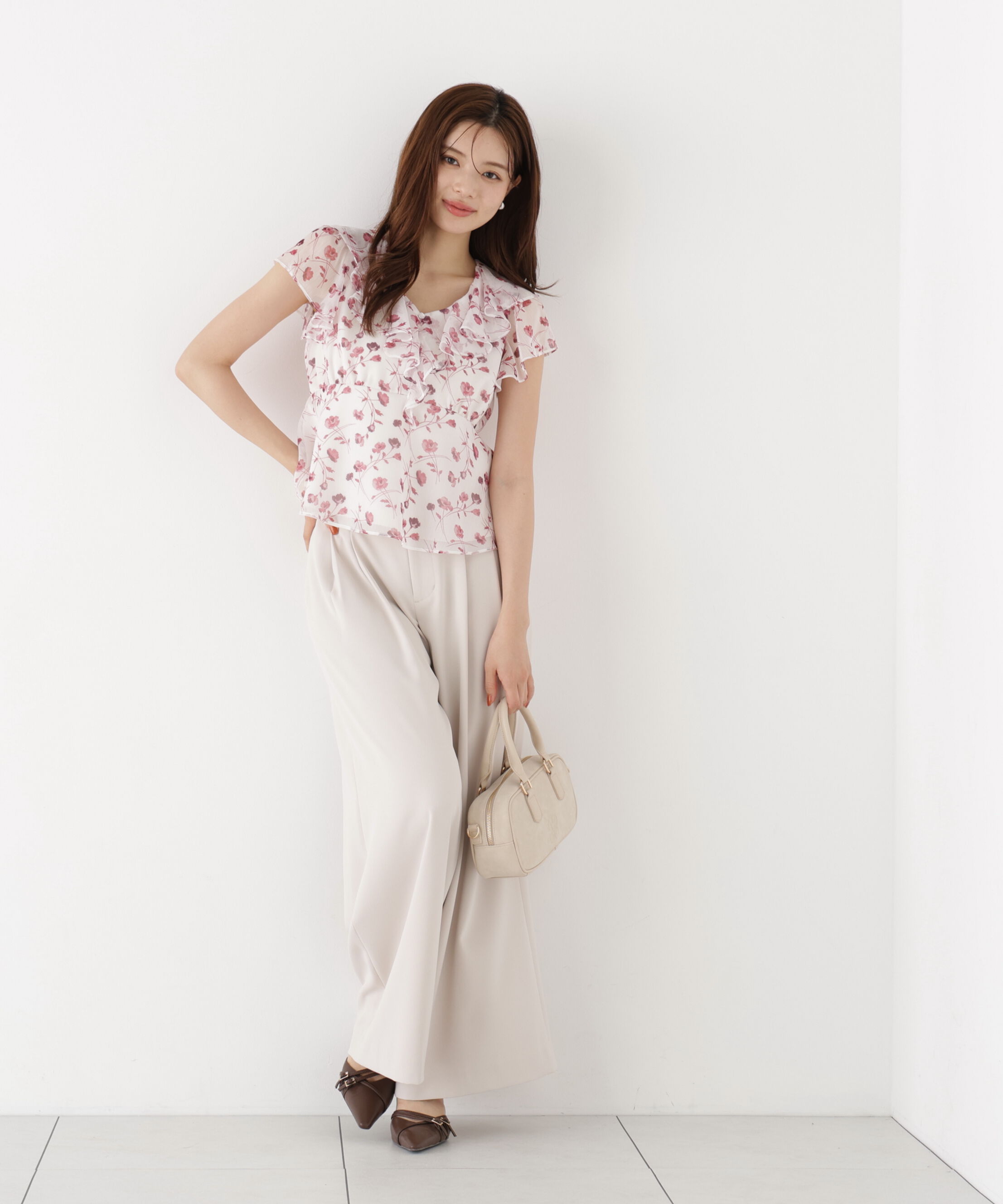 PROPORTION BODY DRESSING「＜a/mie＞ベルト付き2タックワイドパンツ」|その他|