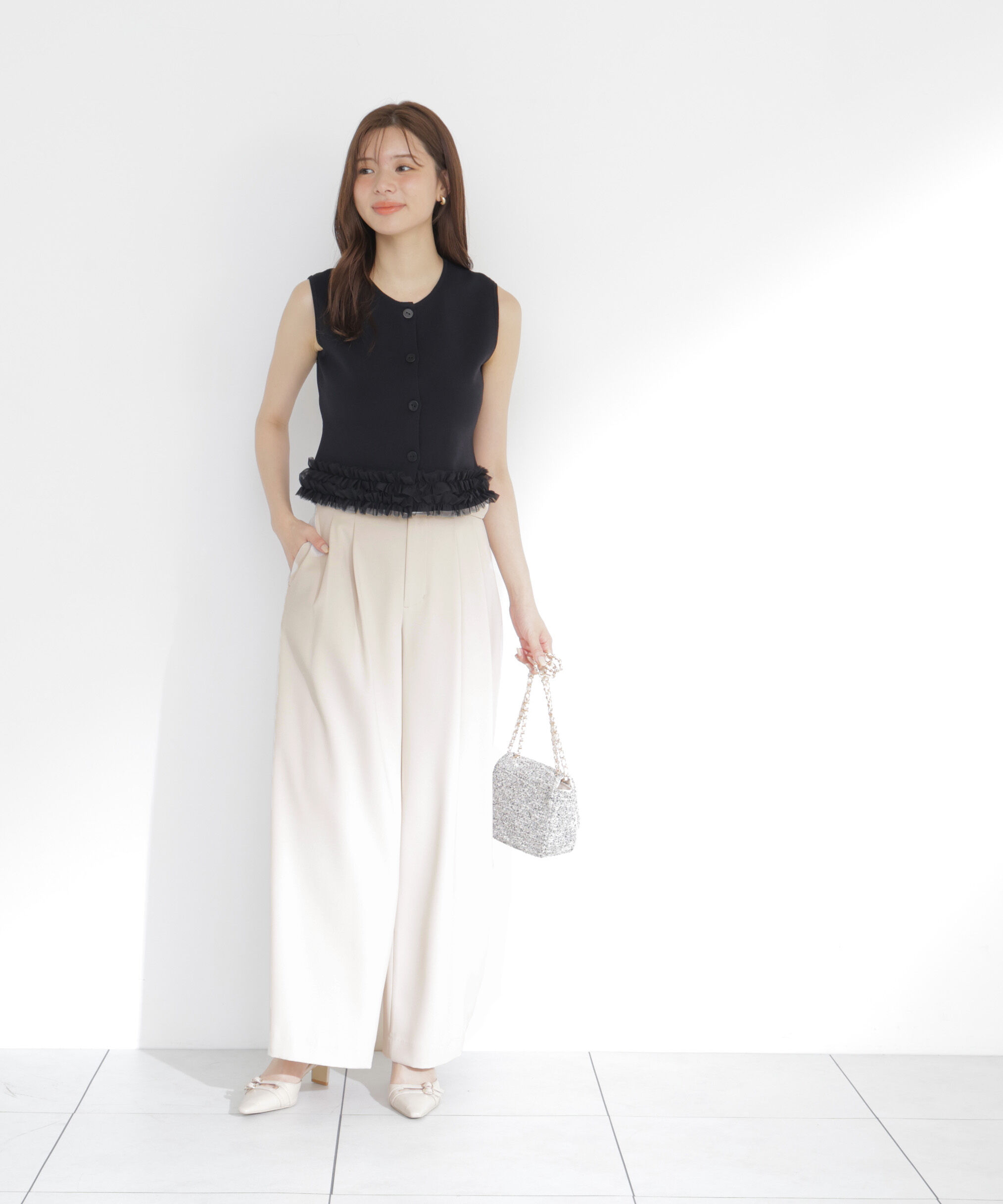 PROPORTION BODY DRESSING「＜a/mie＞ベルト付き2タックワイドパンツ」|その他|