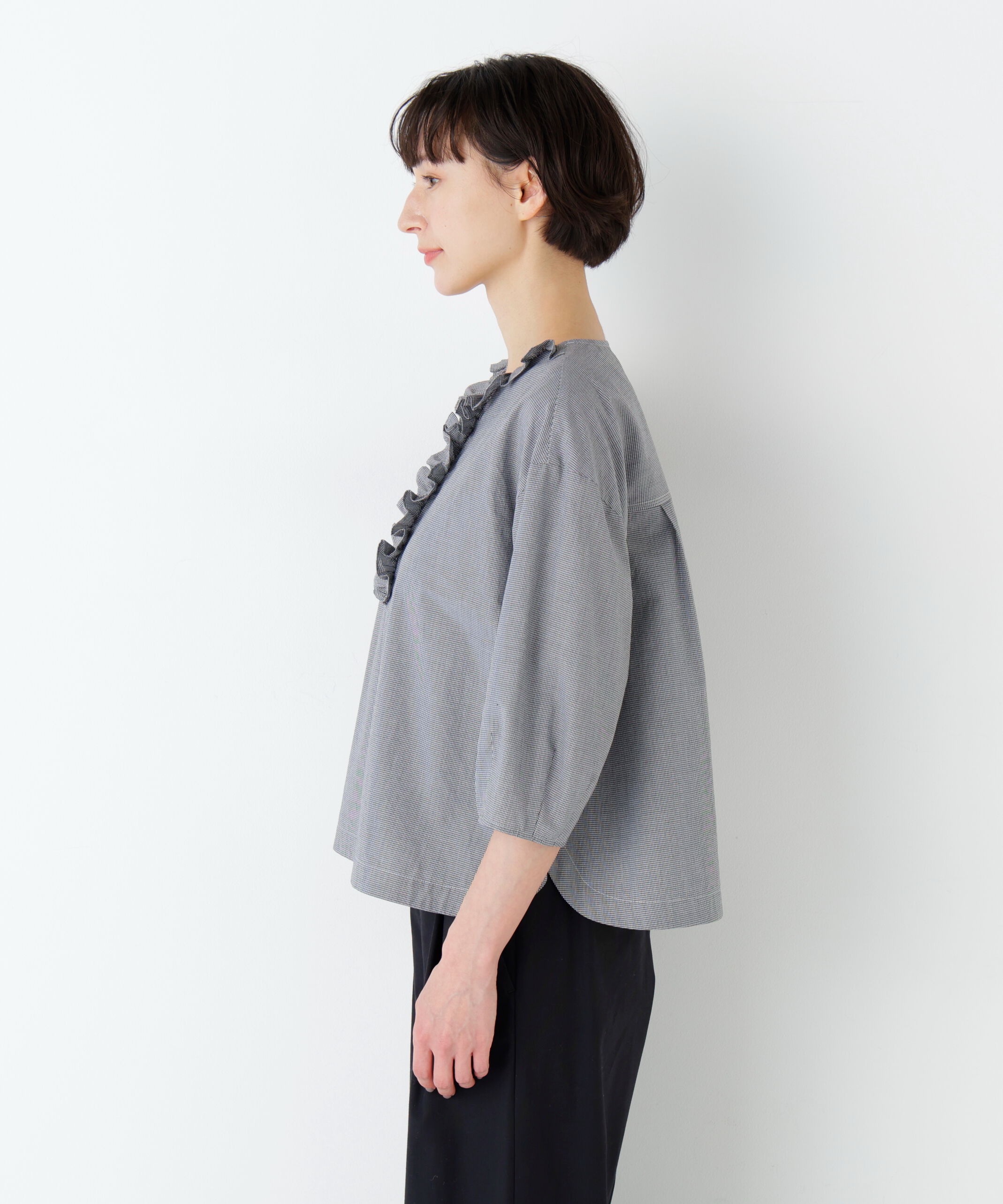 「《大人気!追加入荷 / 洗える》ｳｫｯｼｭﾄﾞﾀｲﾌﾟﾗｲﾀｰﾌﾘﾙﾌﾞ」|シャツ・ブラウス|