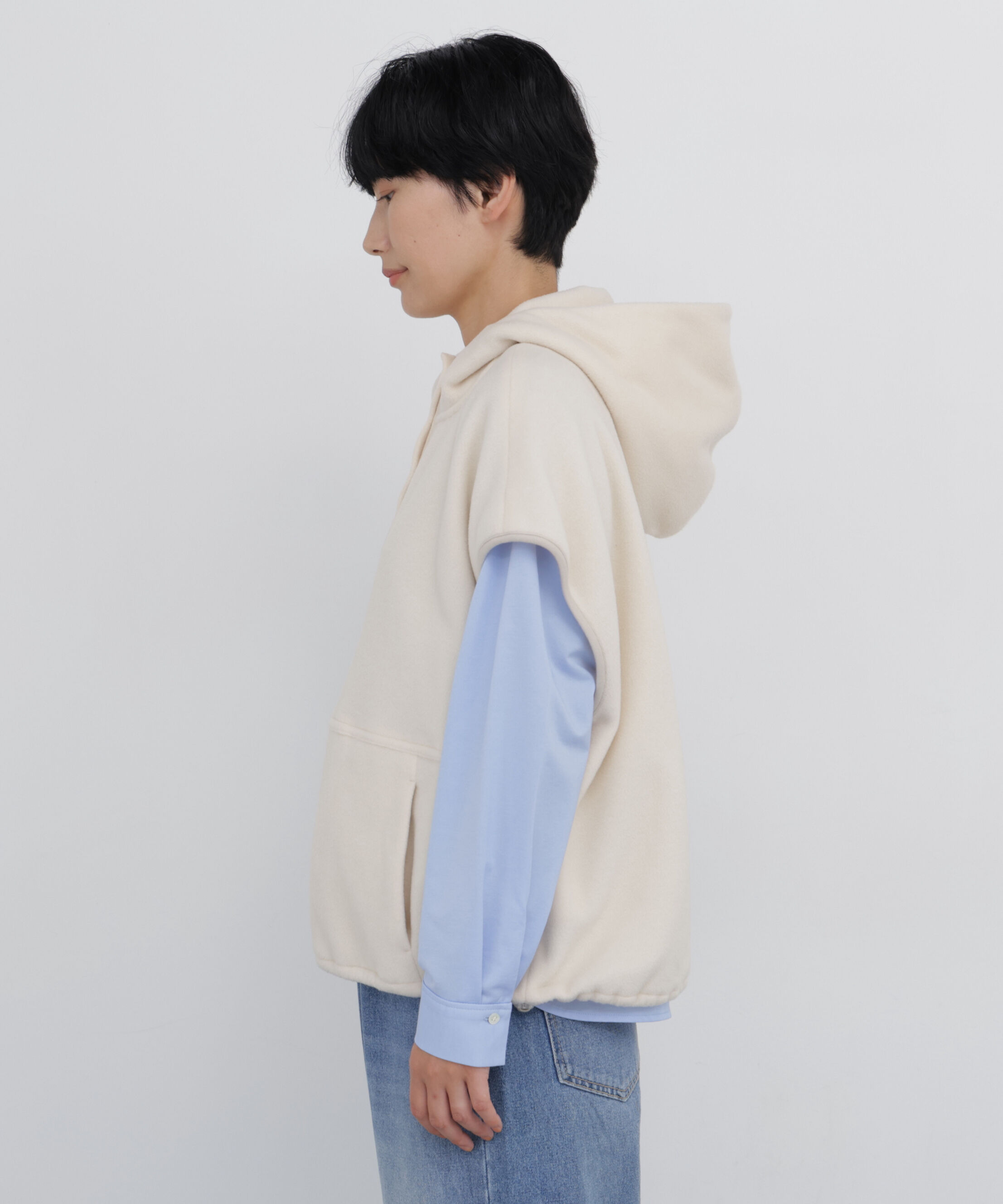  「◆フリースフードベスト」|Tシャツ・カットソー|