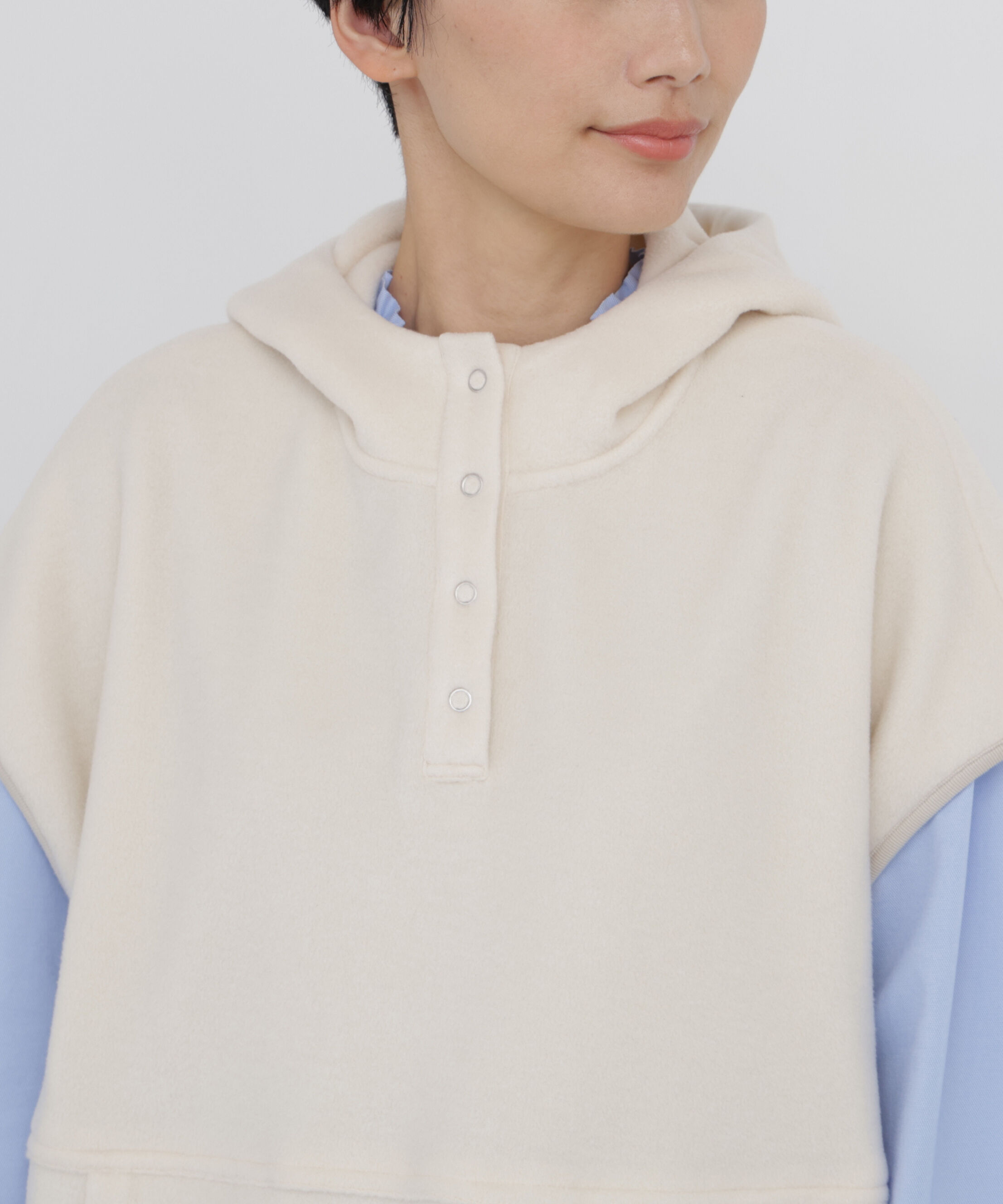  「◆フリースフードベスト」|Tシャツ・カットソー|