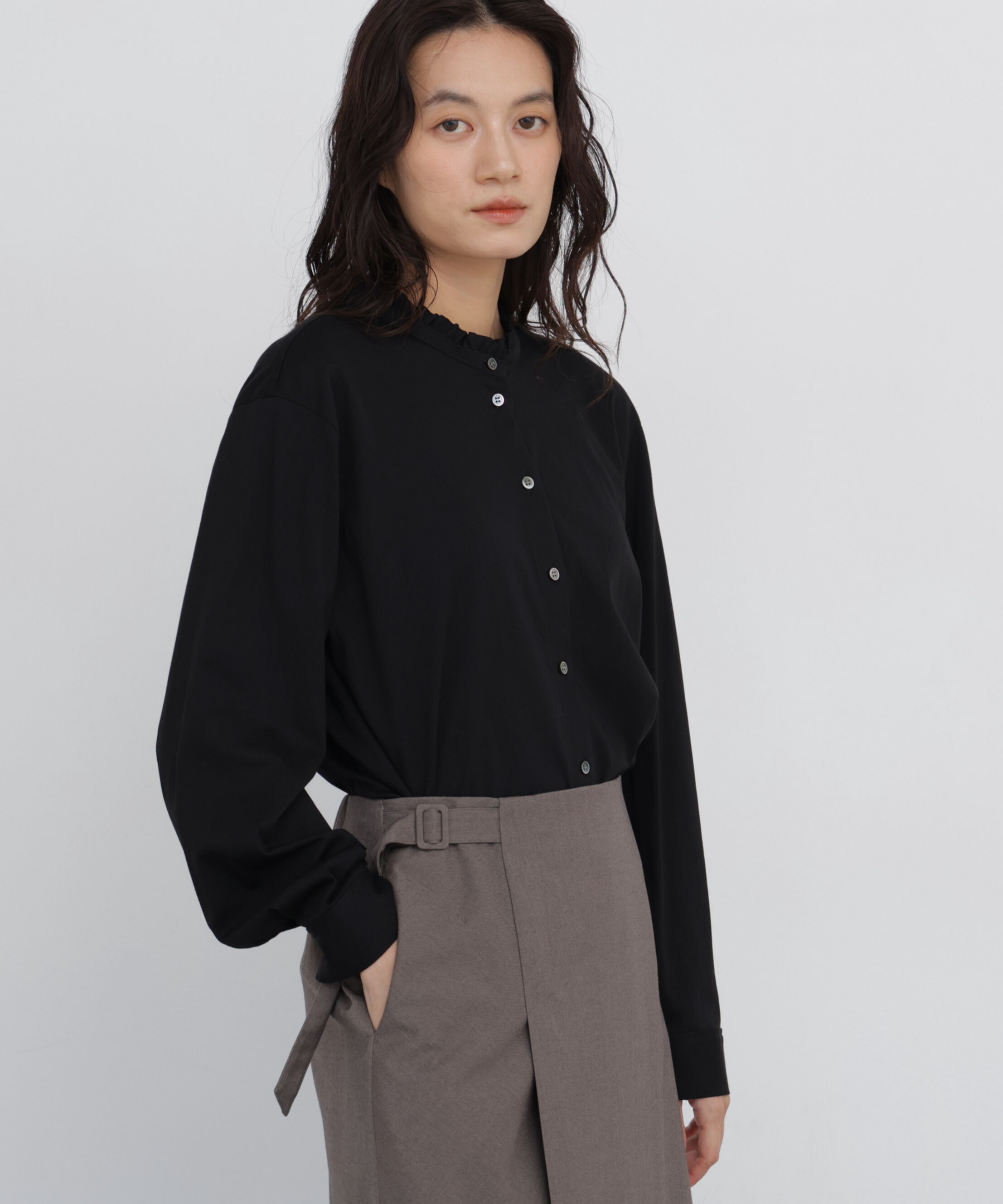  「◆スタンドフリルカットソー」|Tシャツ・カットソー|