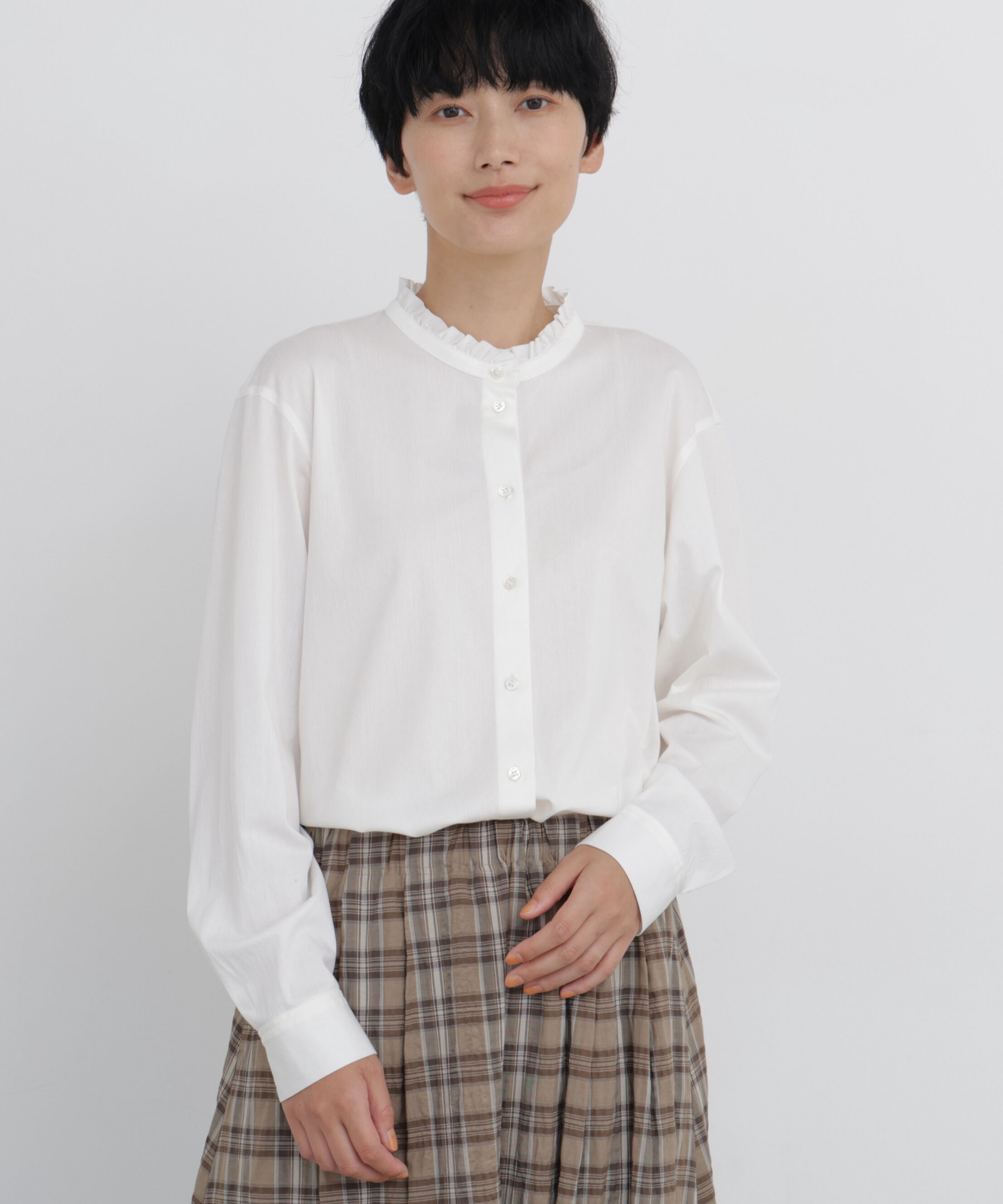  「◆スタンドフリルカットソー」|Tシャツ・カットソー|