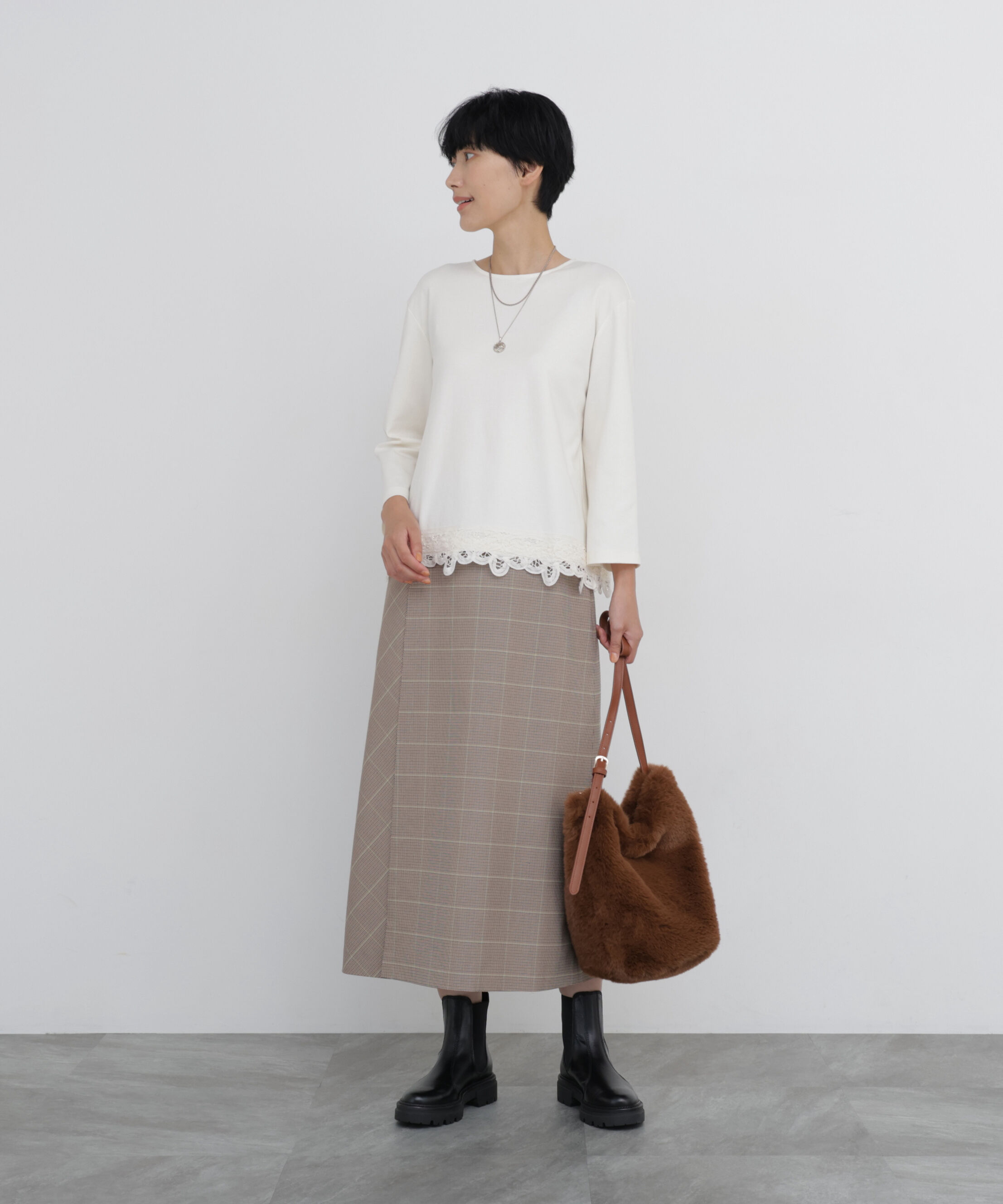  「◆バテンレースヘムカットソープルオーバー」|Tシャツ・カットソー|