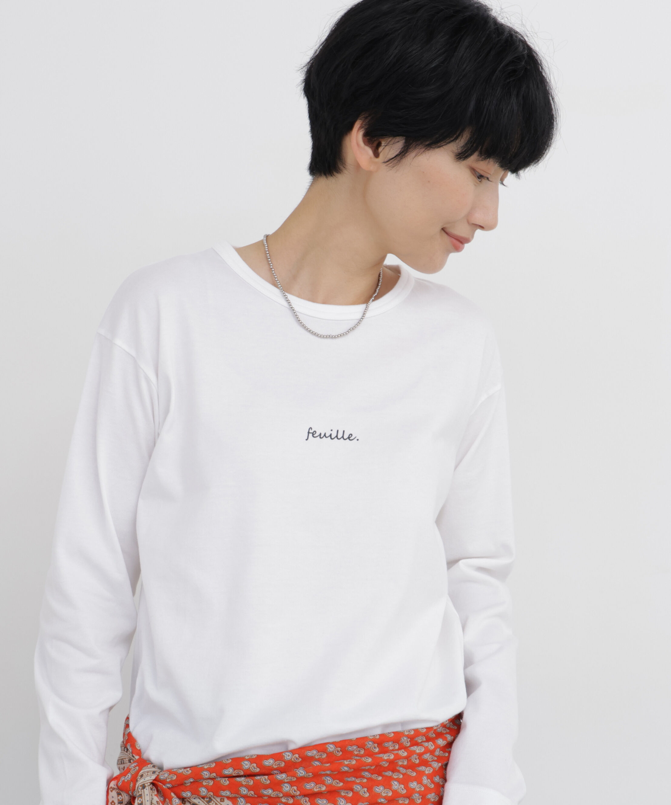  「◆ロゴプリント　ロンＴ」|Tシャツ・カットソー|ホワイト
