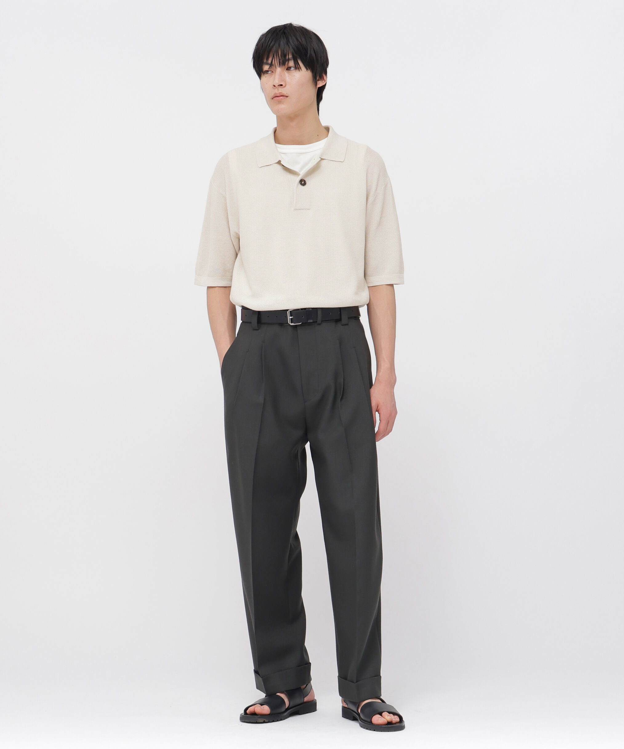 MARGARET HOWELL「COTTON RAMIE PIQUE KNITWEAR」|ニット・セーター|