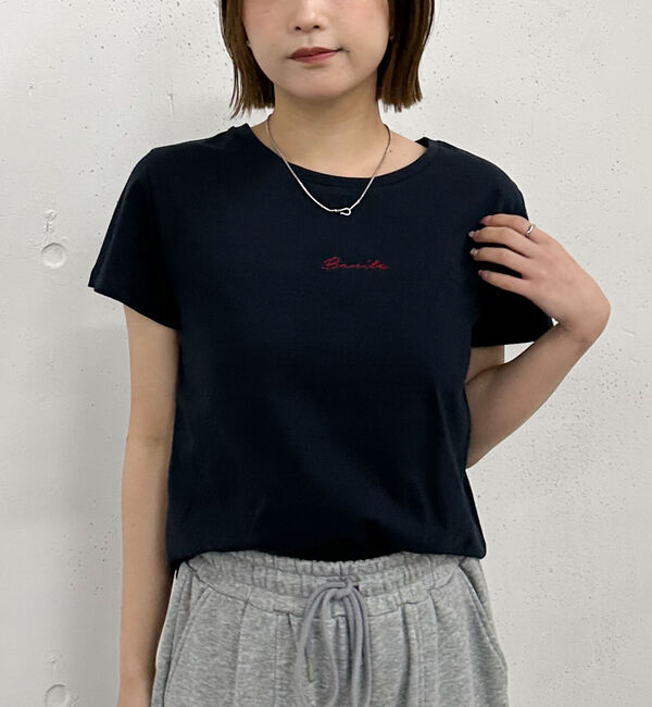 archives「ロゴ刺繍チビＴｅｅ」|Tシャツ・カットソー|NAVY