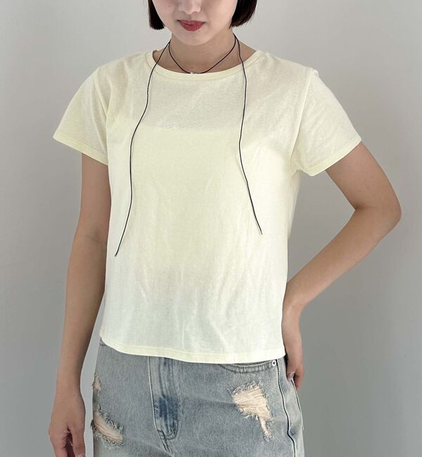 archives「ロゴ刺繍チビＴｅｅ」|Tシャツ・カットソー|YELLOW