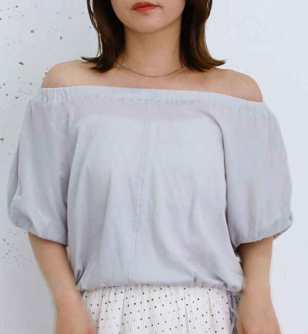 archives「シアー裏毛ギャザーオフショルＴＯＰＳ」|Tシャツ・カットソー|