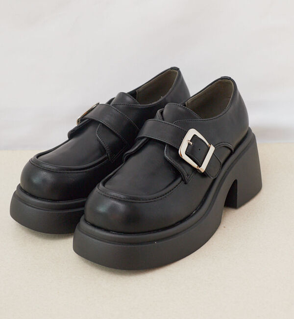 archives「厚底ベルトパンプス」|その他|BLACK