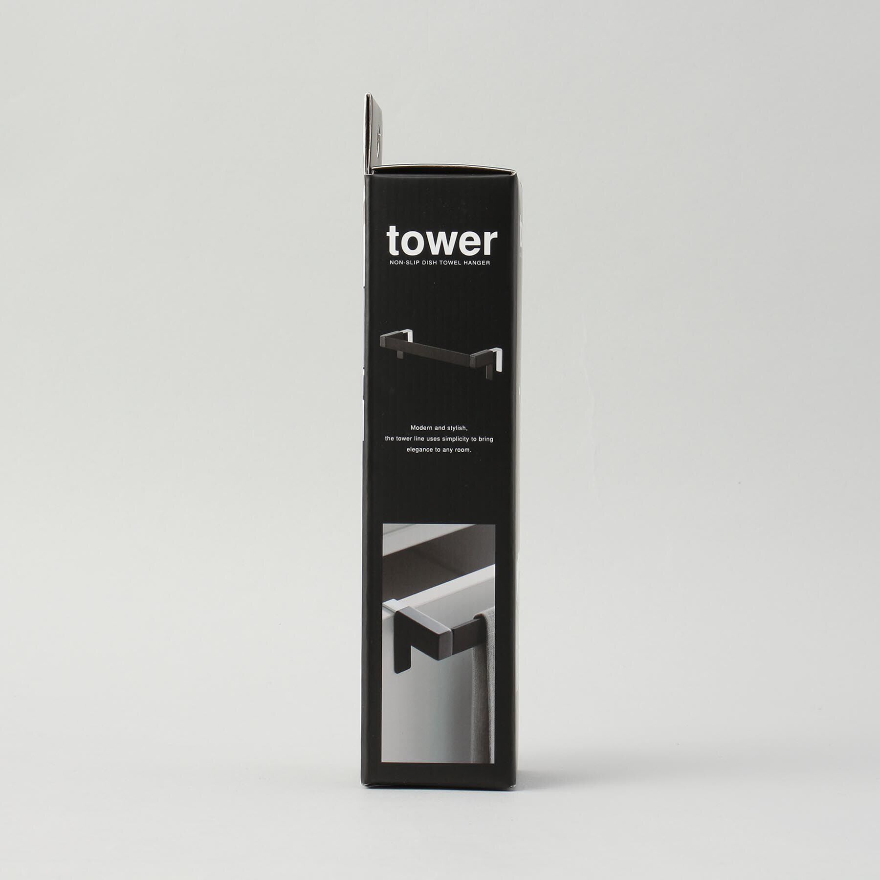 212 KITCHEN STORE「滑り落ち防止キッチンタオルハンガーバー BK 山崎実業 ＜tower タワー＞」|食器・キッチングッズ|