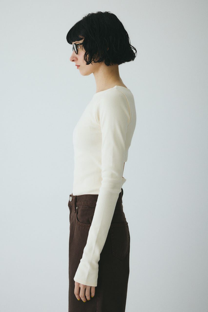 HeRIN.CYE「Teleco back open tee」|Tシャツ・カットソー|