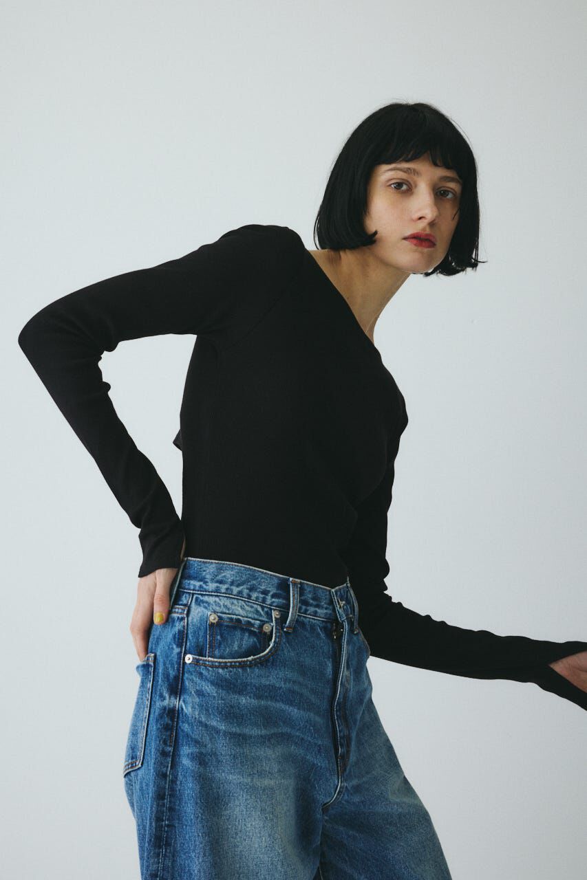 HeRIN.CYE「Teleco back open tee」|Tシャツ・カットソー|