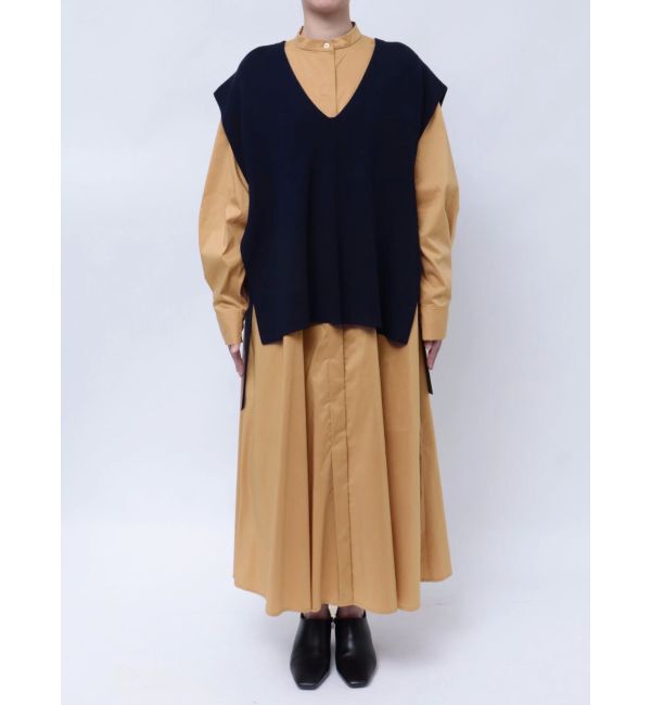 ELENDEEK「KNIT VEST LAYERED SH OP」|ワンピース|