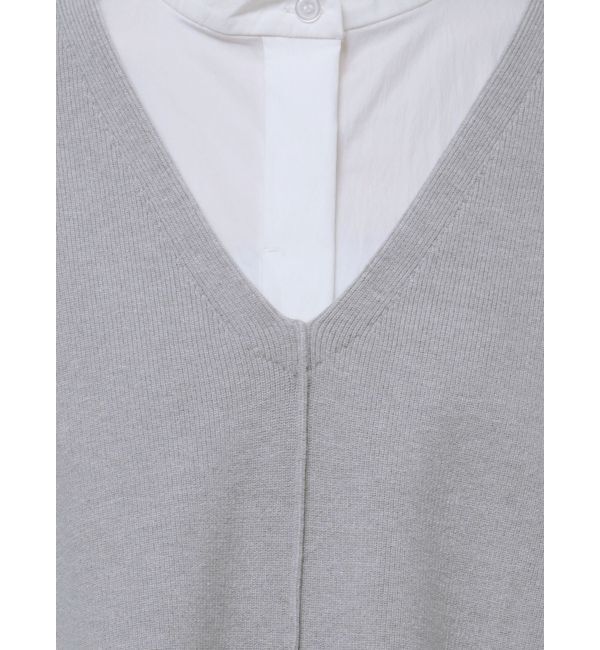 ELENDEEK「KNIT VEST LAYERED SH OP」|ワンピース|