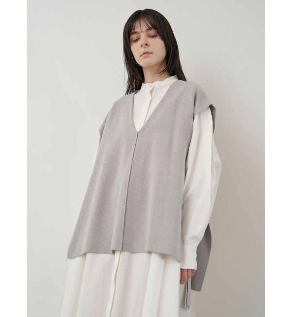 ELENDEEK「KNIT VEST LAYERED SH OP」|ワンピース|