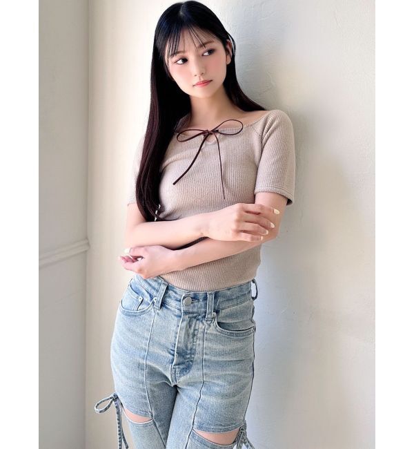 RESEXXY「バックツイストテレコトップス」|Tシャツ・カットソー|