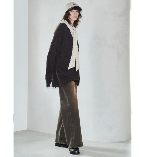 EMODA「【VEQUM】SHETLAND WOOL CLUSH CD」|カーディガン|