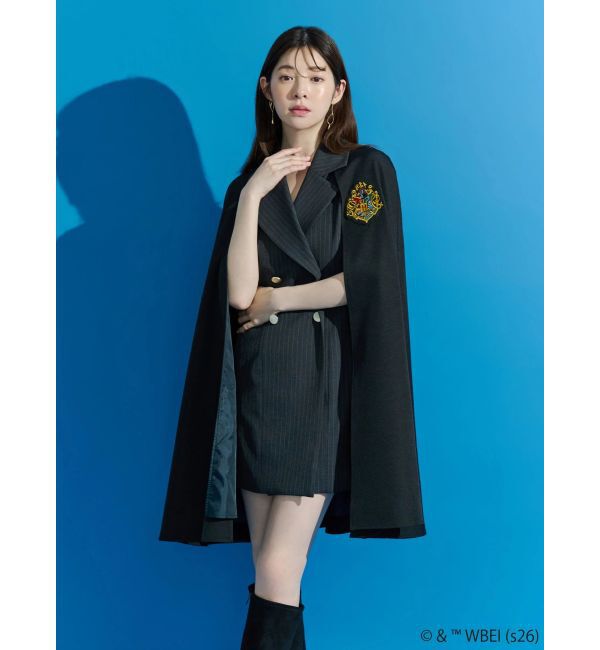 MERCURYDUO「Harry Potterコレクション ジャケットローブミニワンピース」|ワンピース|ブラック