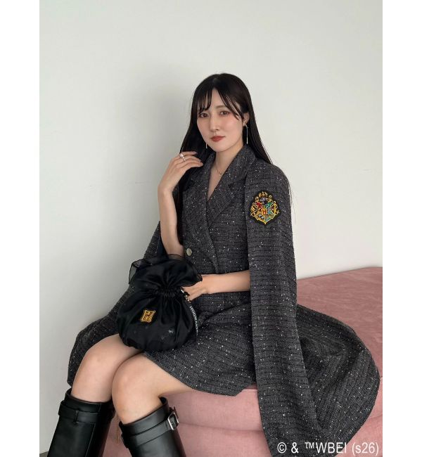 MERCURYDUO「Harry Potterコレクション ロゴプリント巾着ギャザーバッグ」|ショルダー・メッセンジャー|