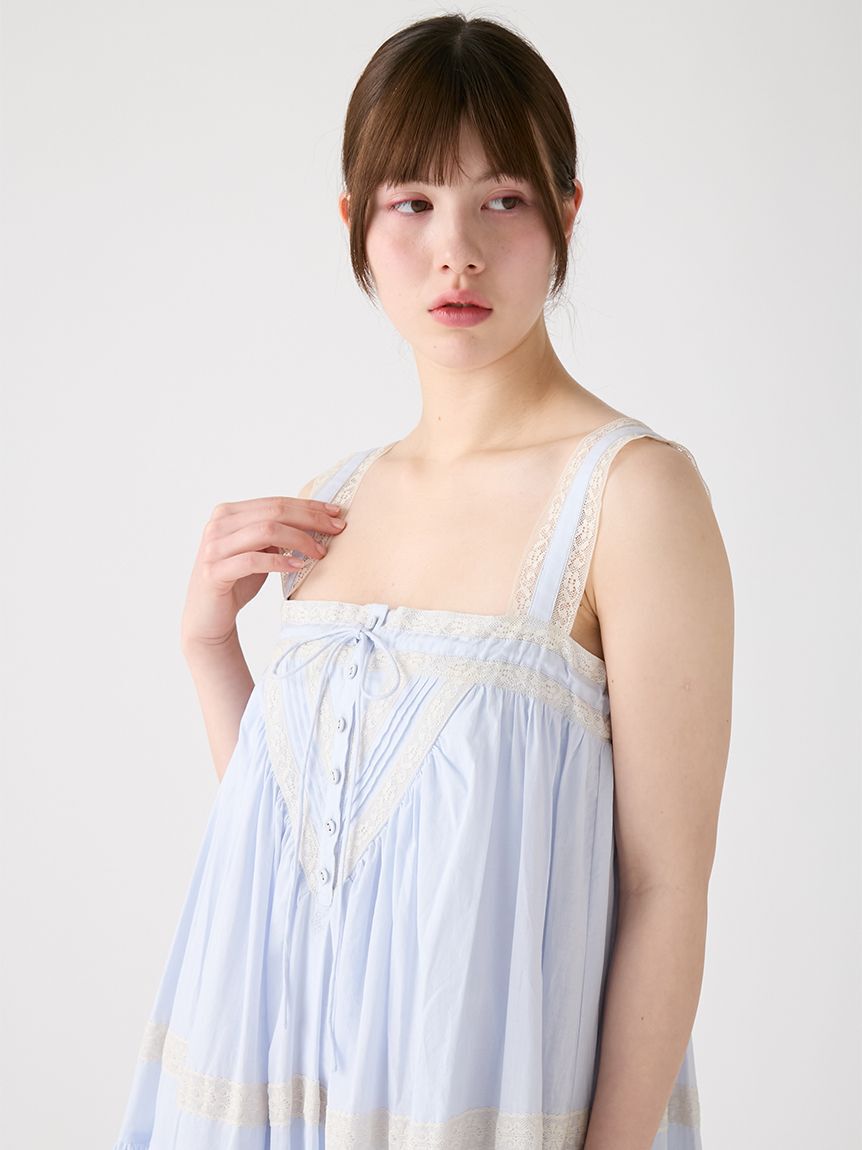 FURFUR「レースデザインチュニックワンピース」|ワンピース|