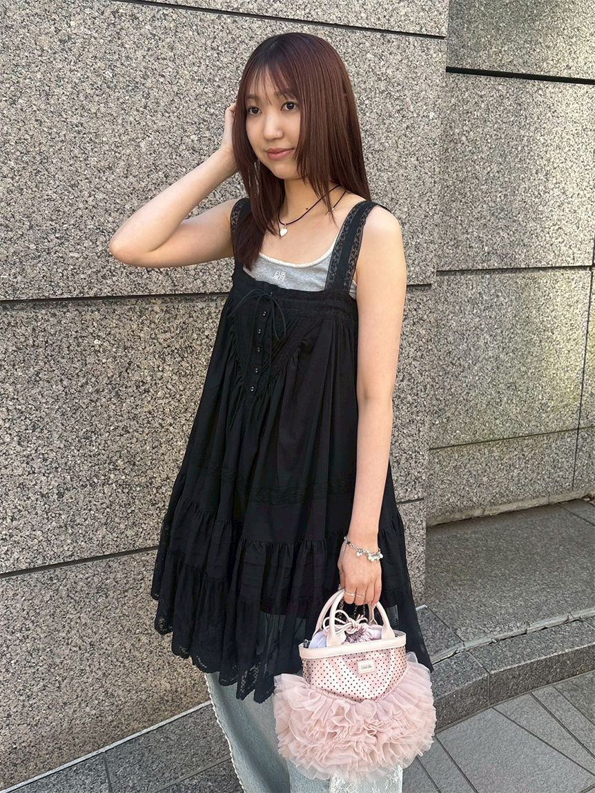 FURFUR「レースデザインチュニックワンピース」|ワンピース|