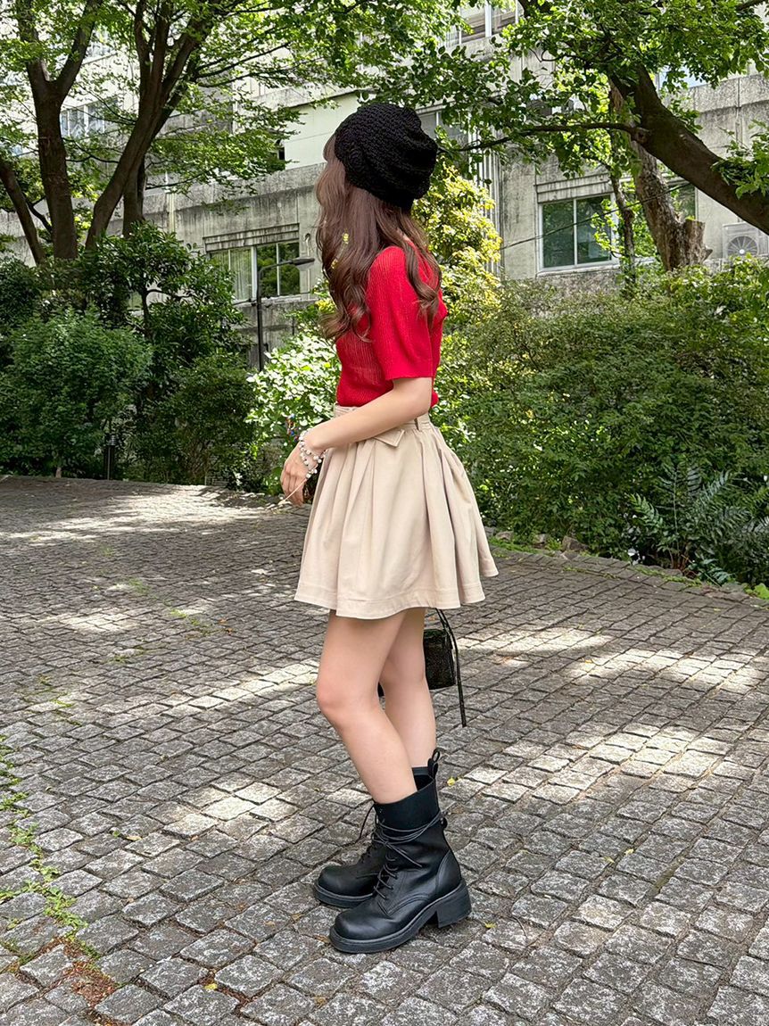LILY BROWN「フレアミニスカショーパン」|スカート|