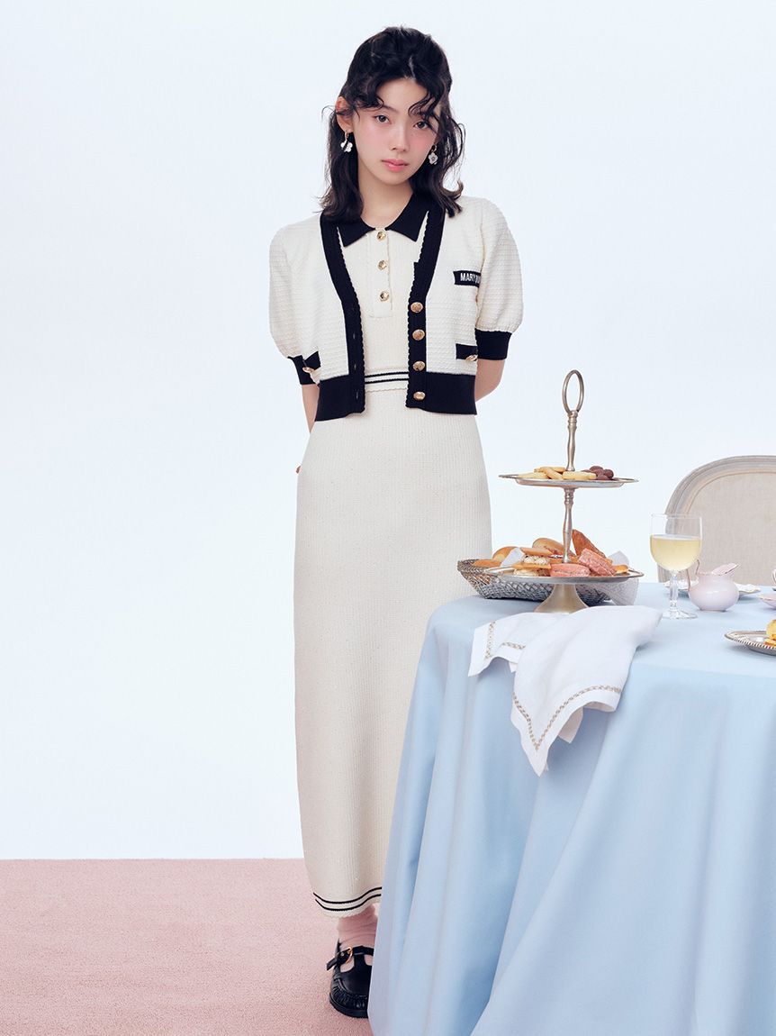 LILY BROWN「【LILY BROWN&times;MARY QUANT】ポロニットワンピース」|ワンピース|OWHT