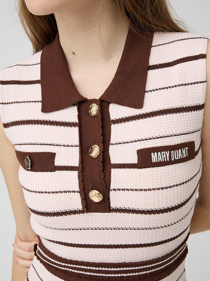 LILY BROWN「【LILY BROWN&times;MARY QUANT】ポロニットワンピース」|ワンピース|